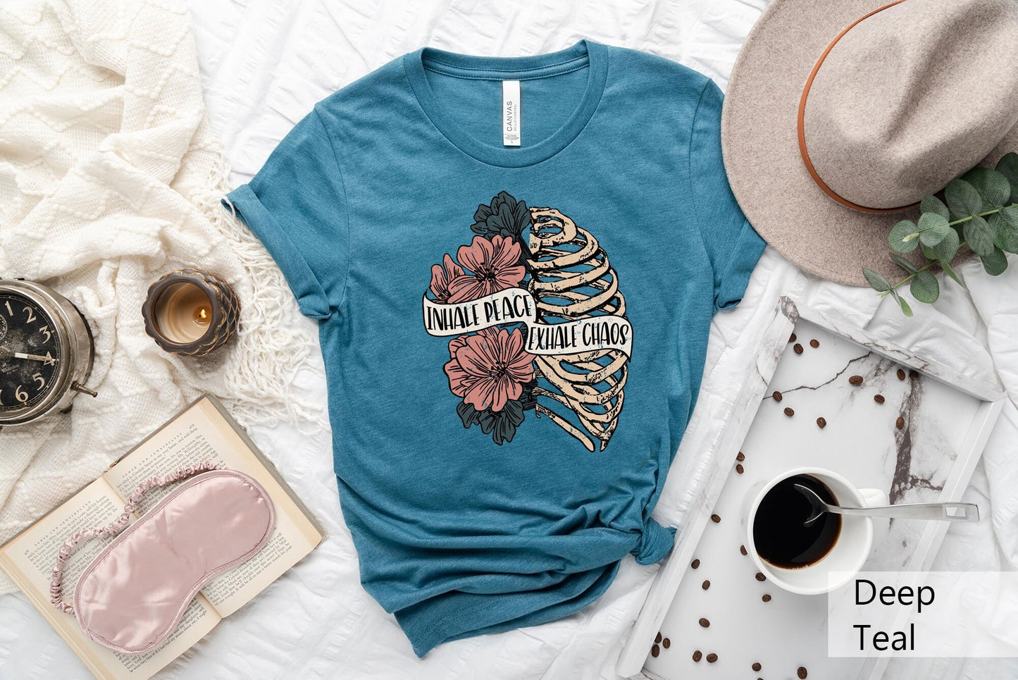 Inhale Peace Exhale Chaos Shirt Peace and Love Shirt Mental Health Matters Shirt Mental Health Shirt Therapist Tee Psychologist Shirt Graphic Tee – Soft Feel · High-Quality Print
