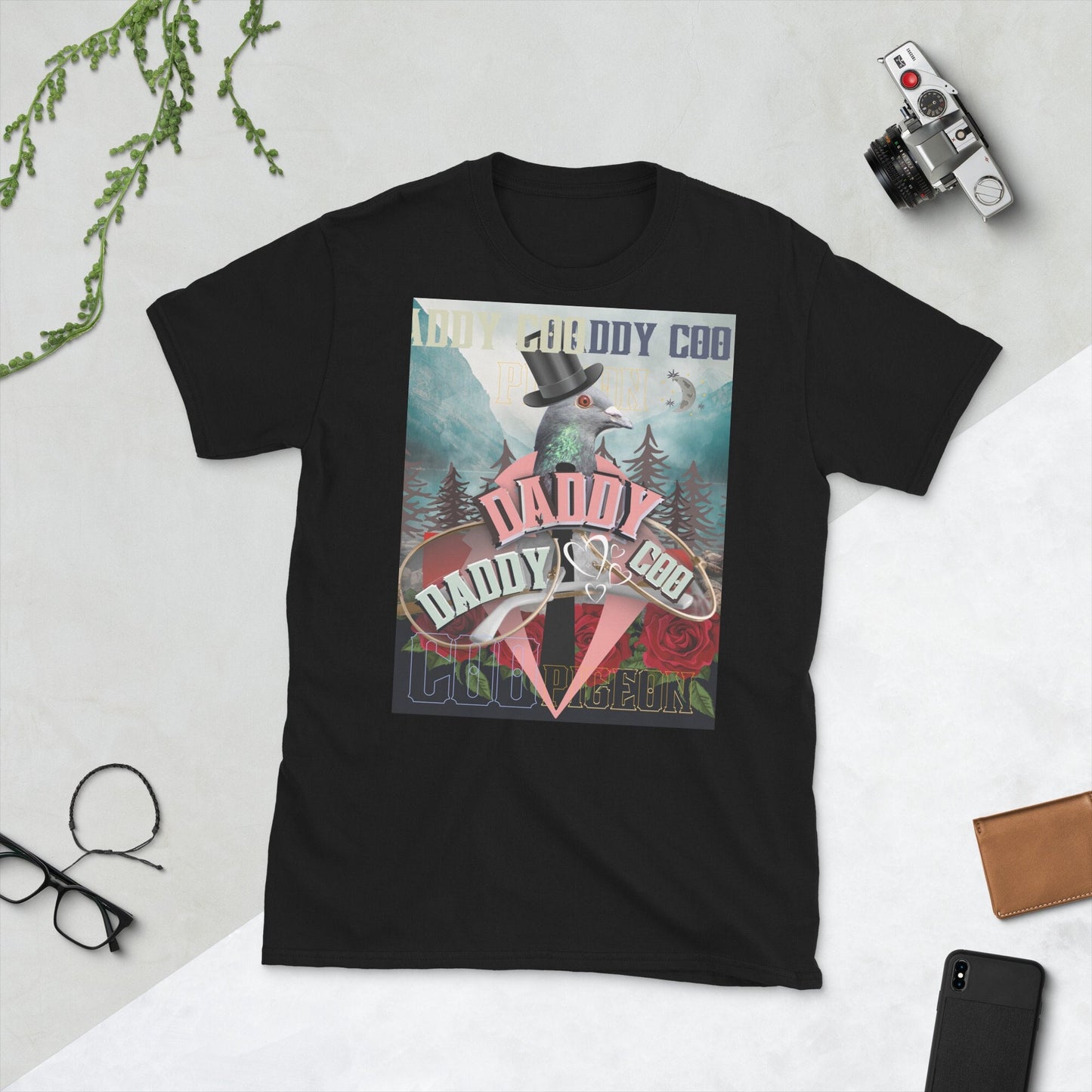 Daddy Cool Pigeon Short Sleeve Unisex T Shirt Graphic Tee – Feel-Good Design · Top Pick For Any Outfit
