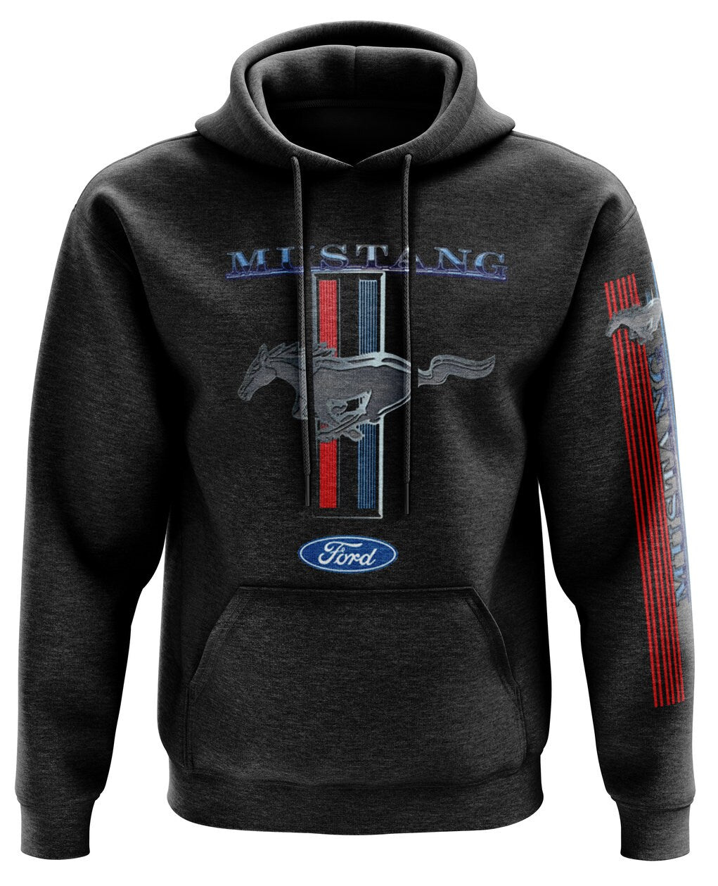 Official Ford Mustang Vintage TRIBAR men39s hoodie Hoodie – Feel-Good Design · Trending Graphic Apparel