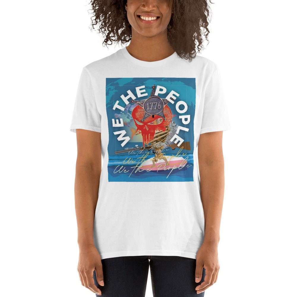 1776 we the people 2nd amendment Short Sleeve Unisex T Shirt Graphic Tee – Soft Feel · Perfect For Daily Wear