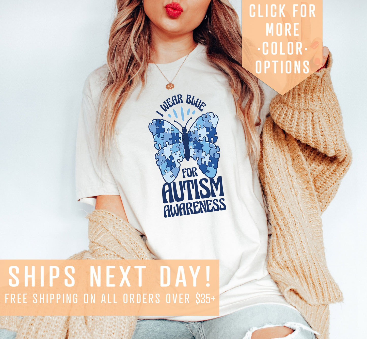 I Wear Blue For Autism Awareness Shirt Gift For Autism Moms Autism Acceptance Shirt Neurodiversity ClothingBe Kind TeeAutism Rainbow Tee Graphic Tee – Fan Favorite · Must-Have Style