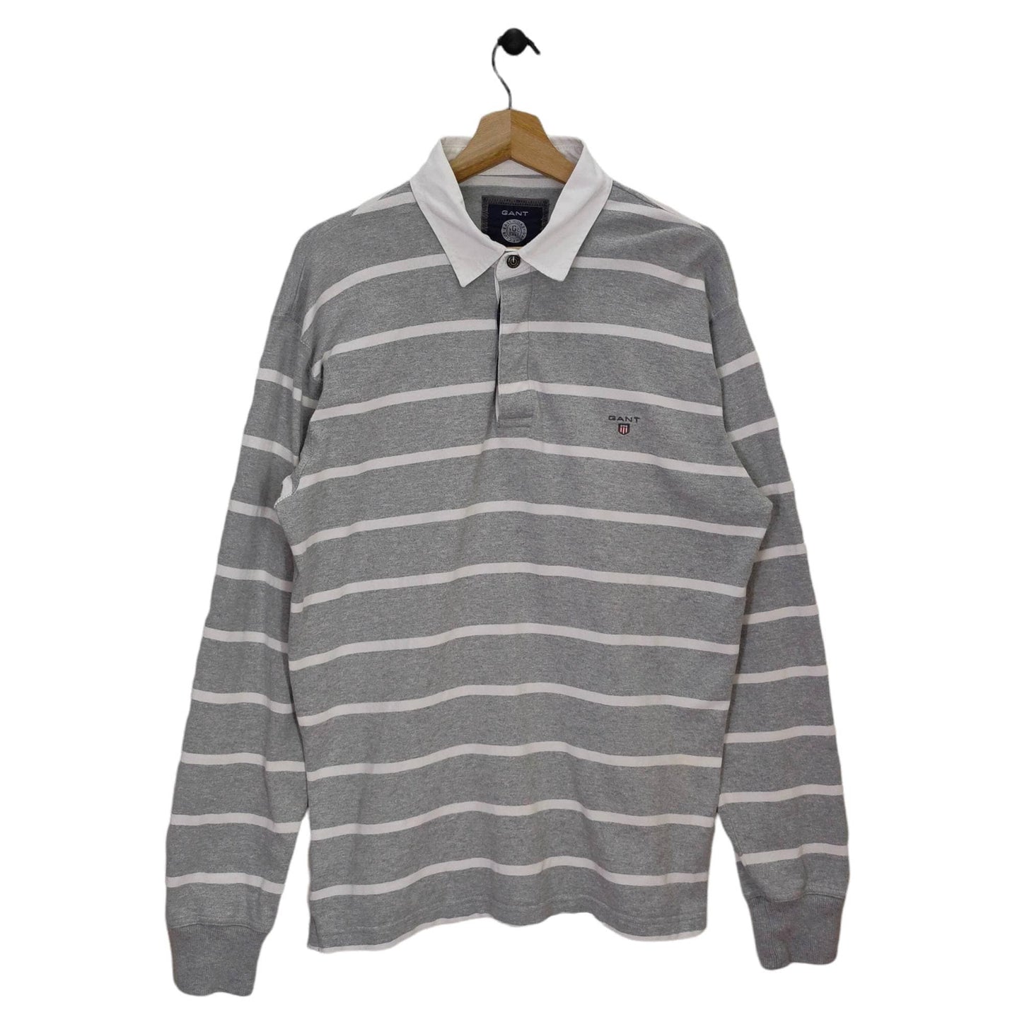 Gant Rugger Polo Shirt Vintage Rugby Stripes Shirt Gray White Vtg 90s Top Tee Longsleeve T shirt Street Fashion Men39s XL Graphic Tee – Fan Favorite · Trending Graphic Apparel