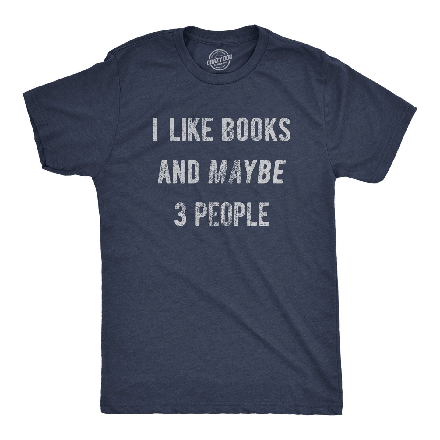 I Like Books and Maybe 3 People Book Lover Gifts Reading Lovers Gifts Funny Reading Tee Only Like Reading Reader Gifts Books Graphic Tee – Aesthetic Look · Must-Have Style