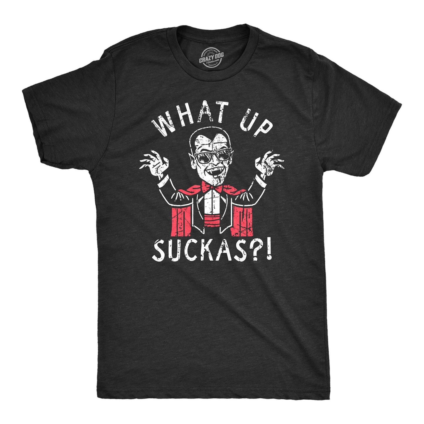 What39s Up Suckas Bat T shirt Halloween Shirt Mens Funny Halloween Shirt Halloween Costume Ideas Vampire Shirts Dracula Shirts Graphic Tee – Feel-Good Design · Perfect For Daily Wear