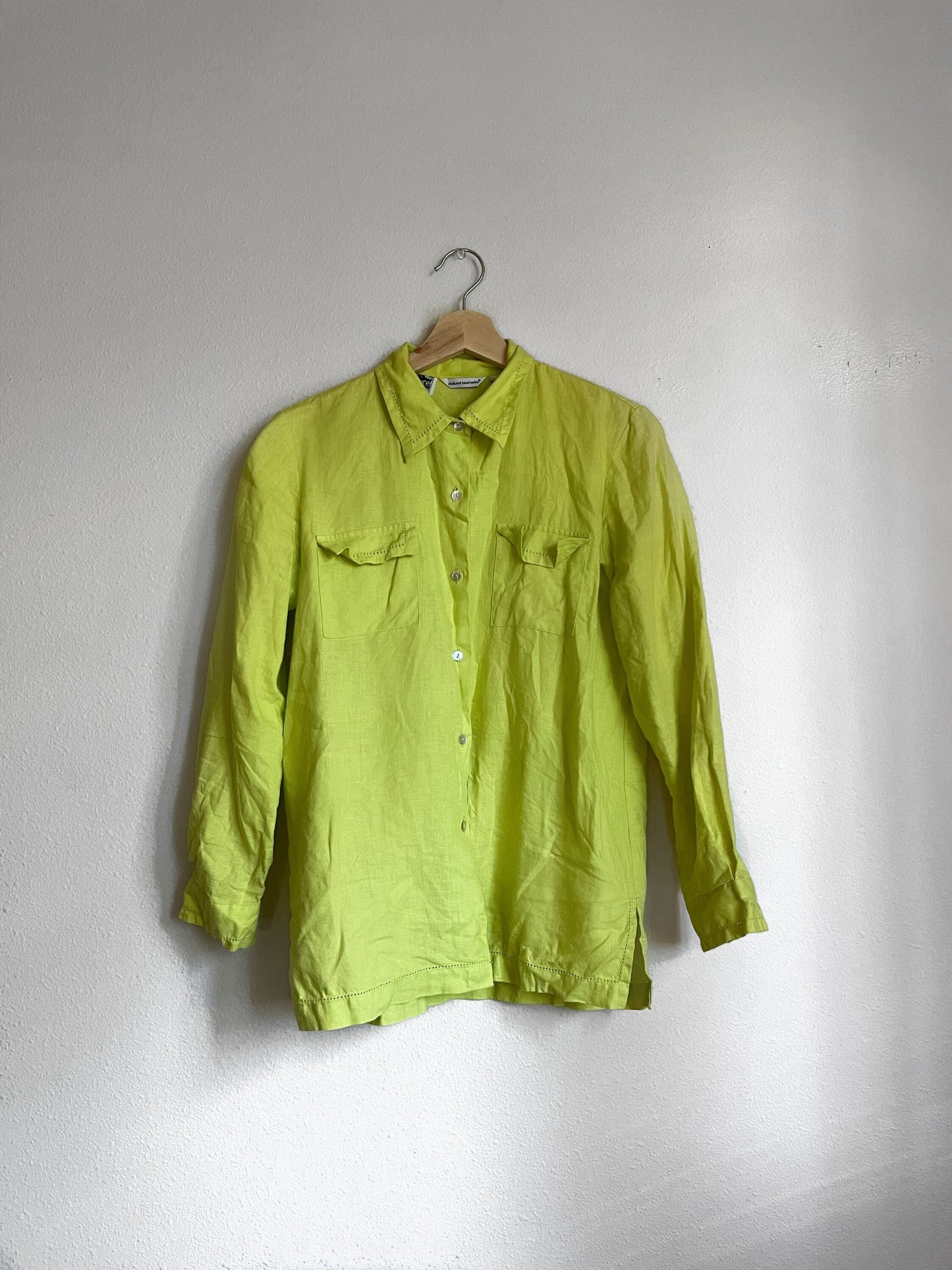 90s Italian Linen Citrus Button Up Blouse Lime Lemon Top Small Graphic Tee – Everyday Comfort · Great Gift For Fans