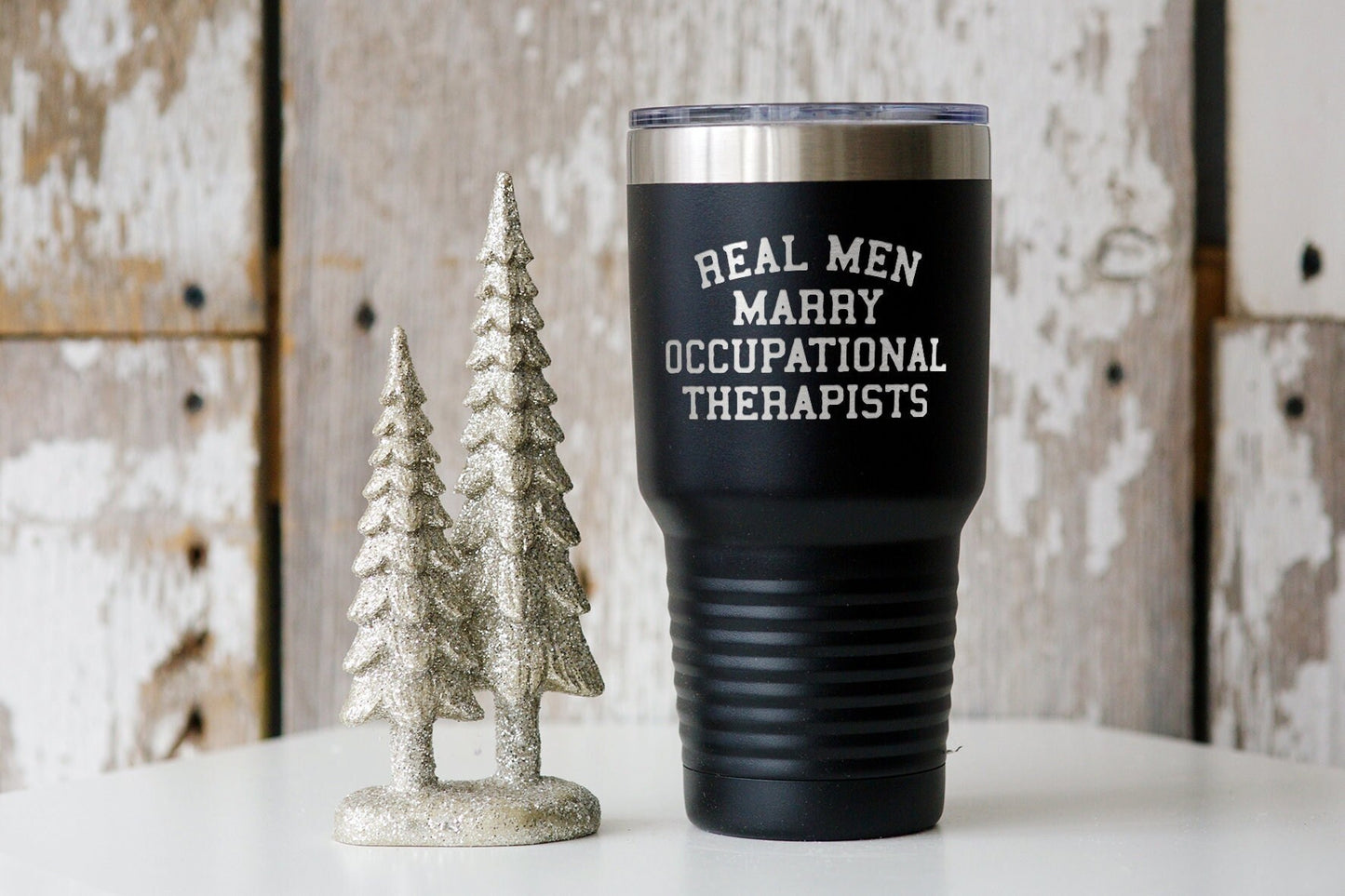 Occupational Therapist Therapy OT Husband Wife Wedding Engagement Anniversary Tumbler Funny Gifts 30oz 20oz Travel Coffee Cup Him Her E Graphic Tee – Feel-Good Design · Must-Have Style