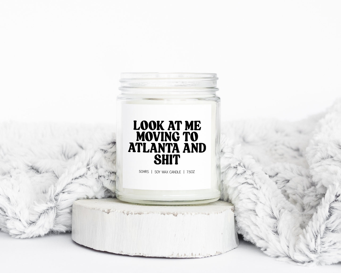 Atlanta Georgia Moving Away Housewarming Real Estate Agent Closing Gifts Funny Candle Housewarming Soy Wax Scented Decor Graphic Tee – Everyday Comfort · Perfect For Daily Wear
