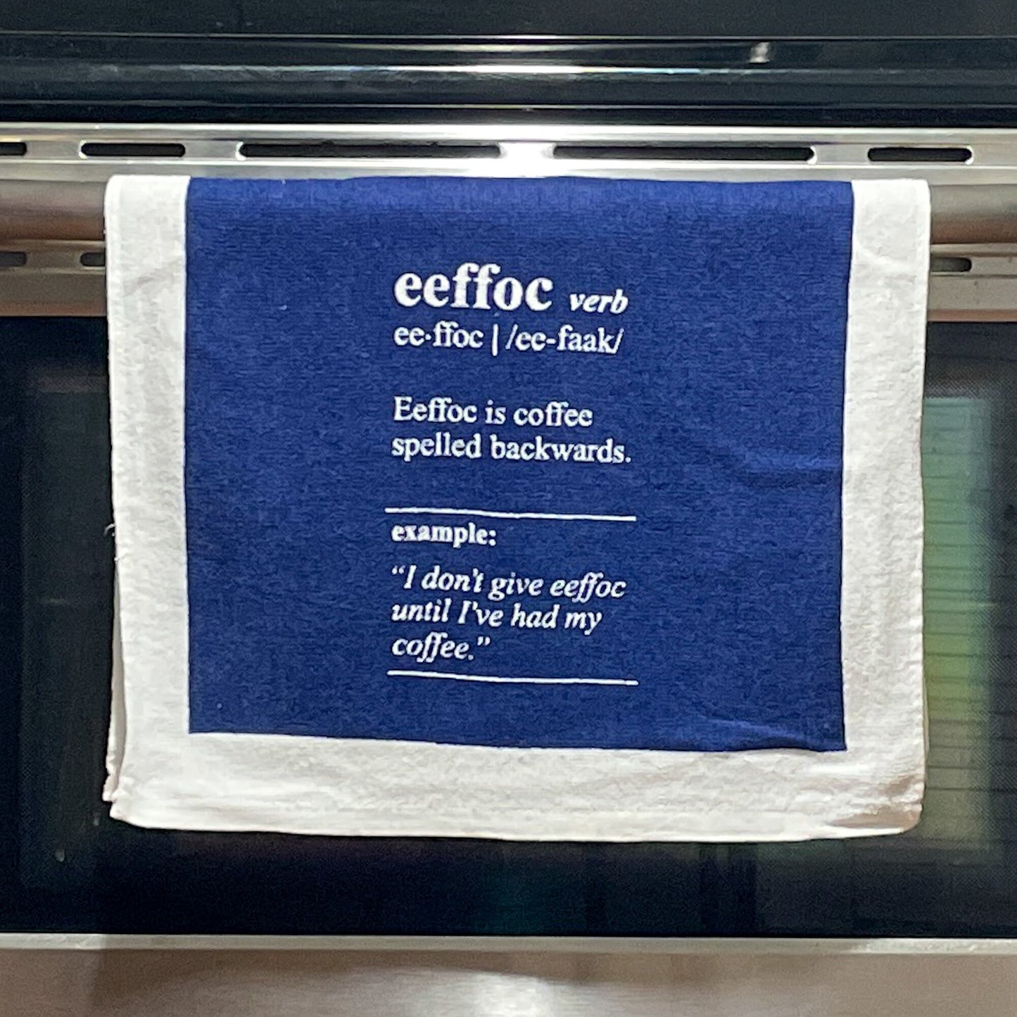 Eeffoc Coffee Backwards Tea Towels Funny Hand Towels Housewarming Gift Christmas Gift Hostess Gift Coffee Tea Towel Graphic Tee – Feel-Good Design · Great Gift For Fans