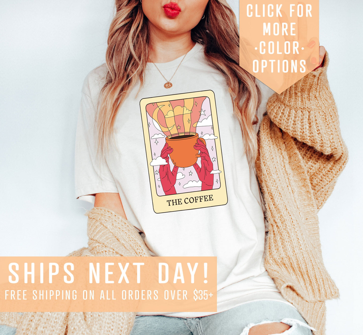 The Coffee Shirt Gift For Tarot Lover Witchy Coffee Shirt Mystical Tarot Card T Shirt But First Coffee Clothing Coffee Lover Sweatshirt Sweatshirt – Fan Favorite · Trending Graphic Apparel