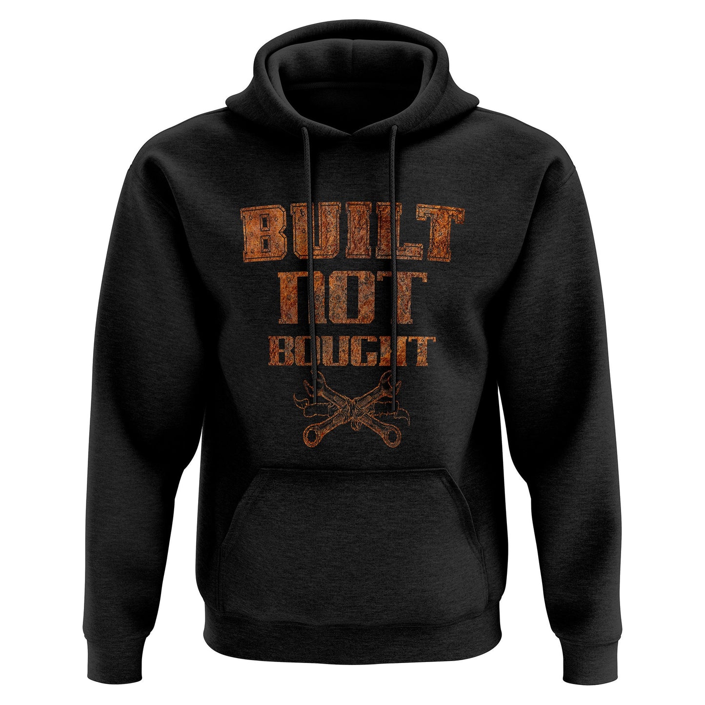 Mechanics Built Not Bought Rusted Steel Rivets Hoodie Hoodie – Soft Feel · High-Quality Print