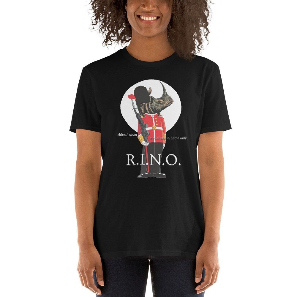 Rino Republican In Name Only Short Sleeve Unisex T Shirt Graphic Tee – Fan Favorite · Top Pick For Any Outfit