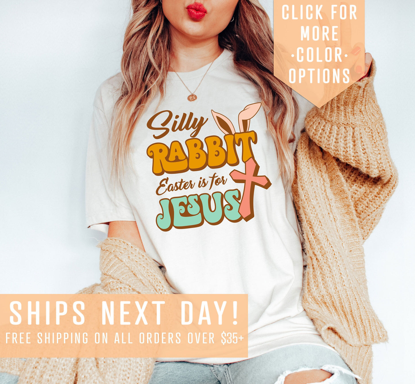 Silly Rabbit Easter Is For Jesus T Shirt Family Easter Outfit Religious Easter Shirt Jesus Lover Shirt Happy Easter Shirt Easter Day Tee Graphic Tee – Bold Style · Great Gift For Fans