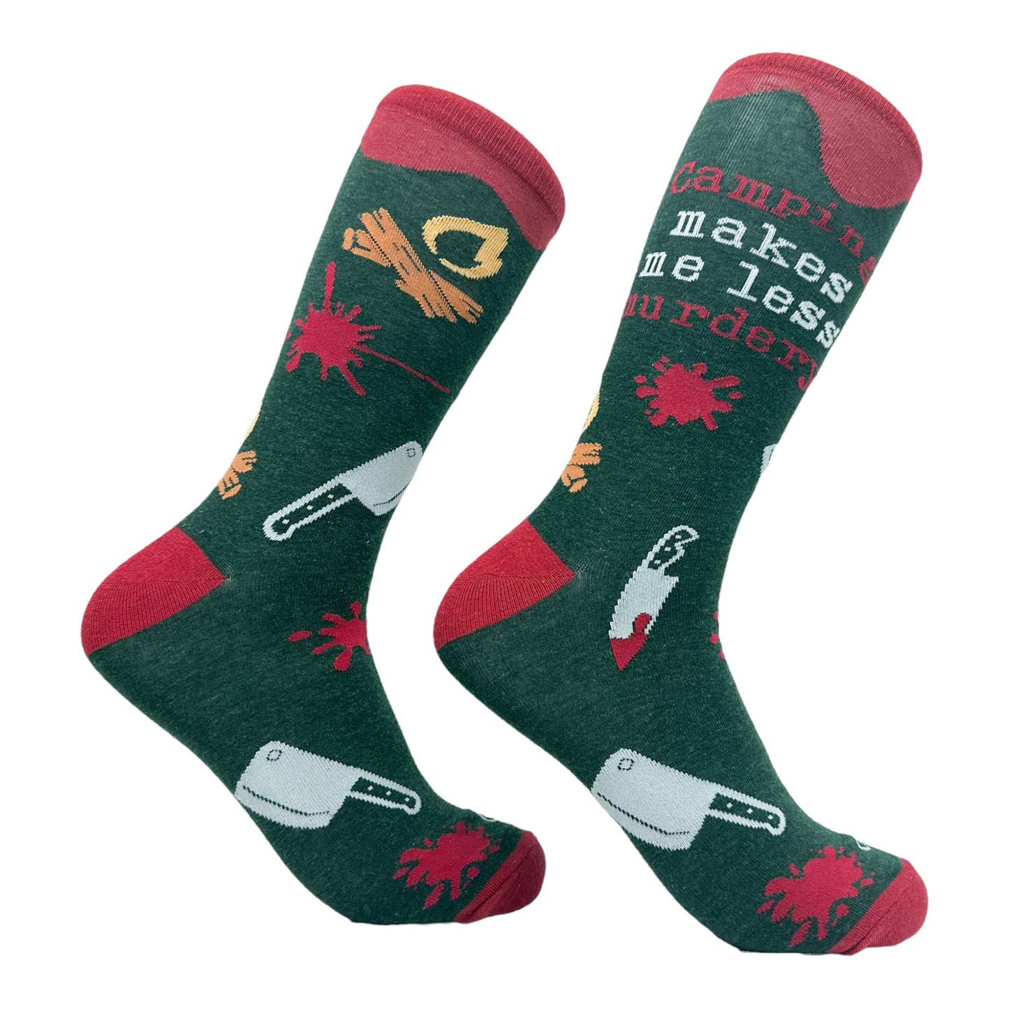 Camping Makes Me Less Murdery Socks Camping Socks Smores Socks Mens Socks Summer Socks Funny Socks Campfire Socks I Want Smore Graphic Tee – Soft Feel · Top Pick For Any Outfit