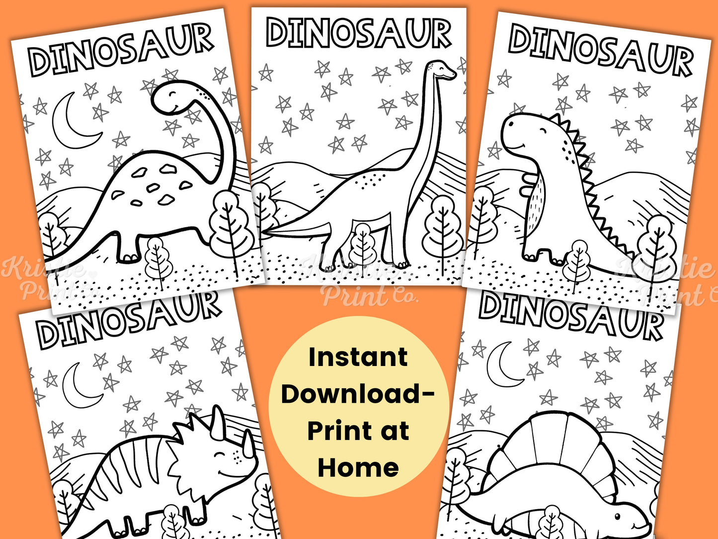 Dinosaur Coloring Pages for Kids Dinosaur Birthday Favors Kids Party Games Dinosaur Party Printables Dinosaur Activity Sheet Download Graphic Tee – Soft Feel · Trending Graphic Apparel