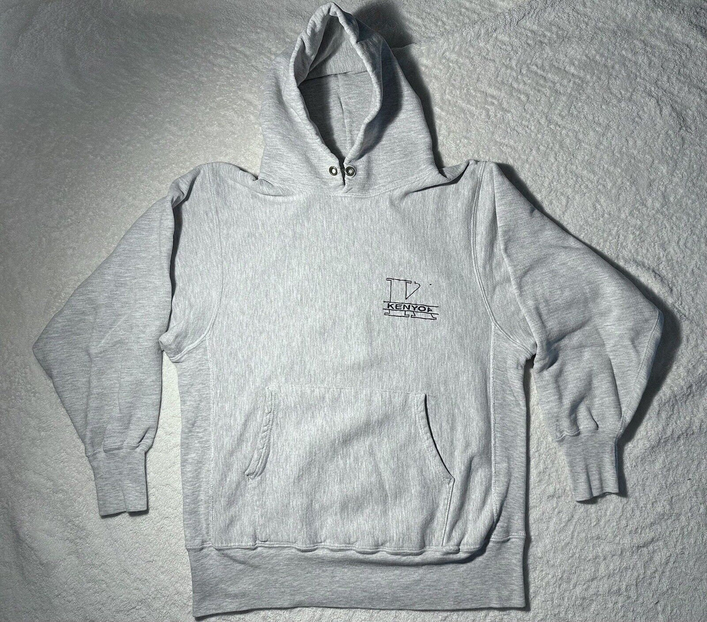 Vintage 1990s 90s Kenyon College Champion Reverse Weave Hoodie Made in USA L Hoodie – Soft Feel · Must-Have Style