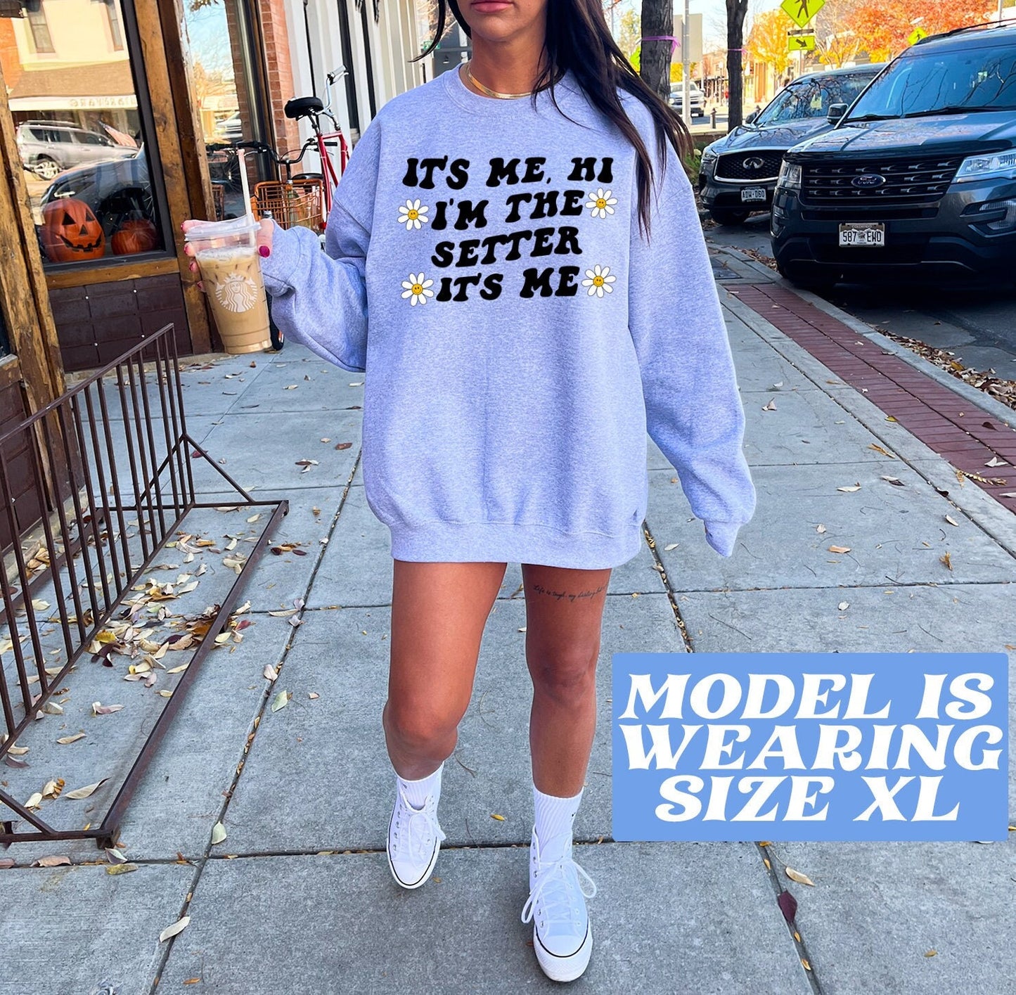 Setter Volleyball Sweatshirt Gifts Funny Sweater Shirt Jumper Men Women Him Her Sweatshirt – Aesthetic Look · High-Quality Print