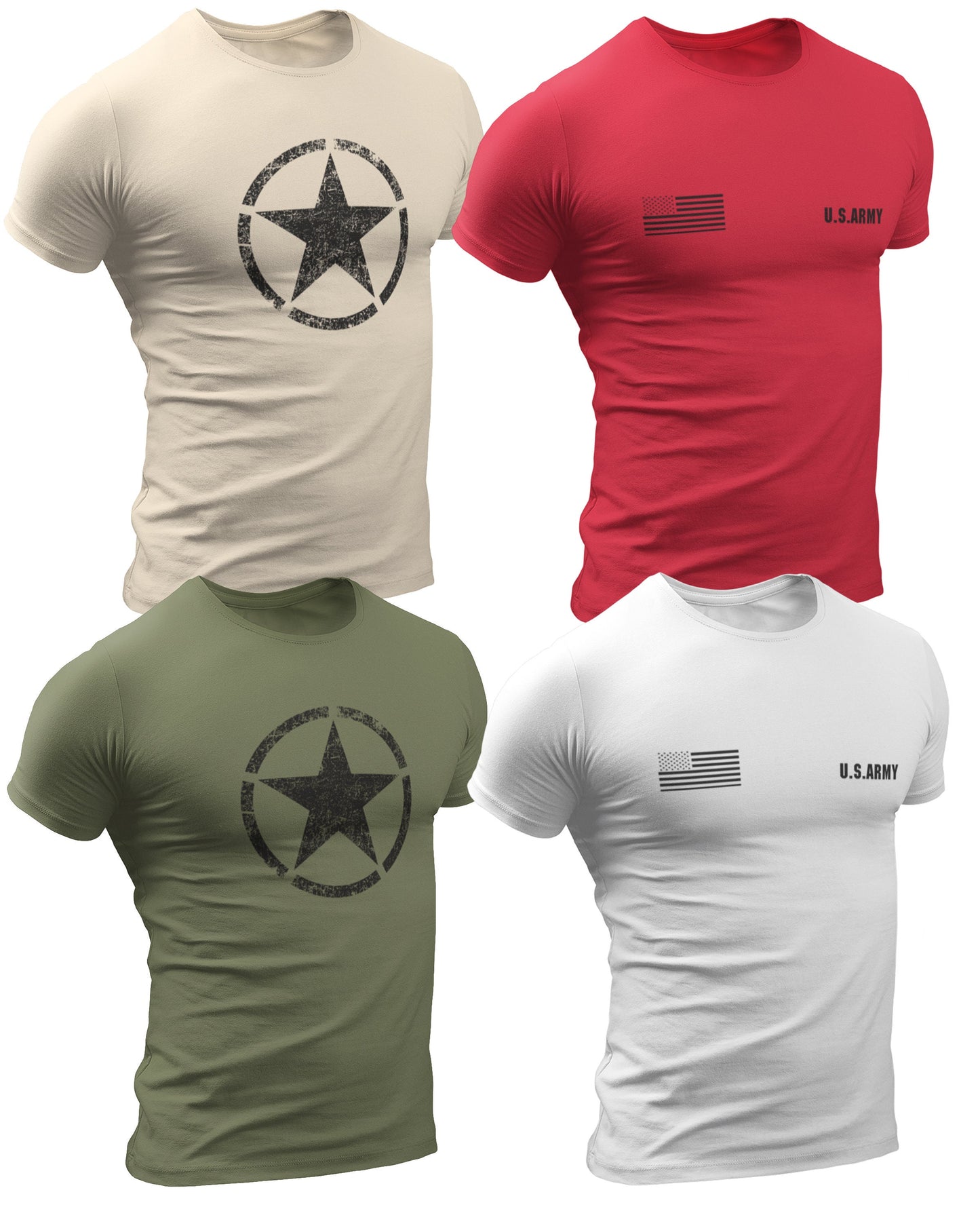 US Army T Shirt 4 Pack for Men Graphic Tee – Fan Favorite · Top Pick For Any Outfit