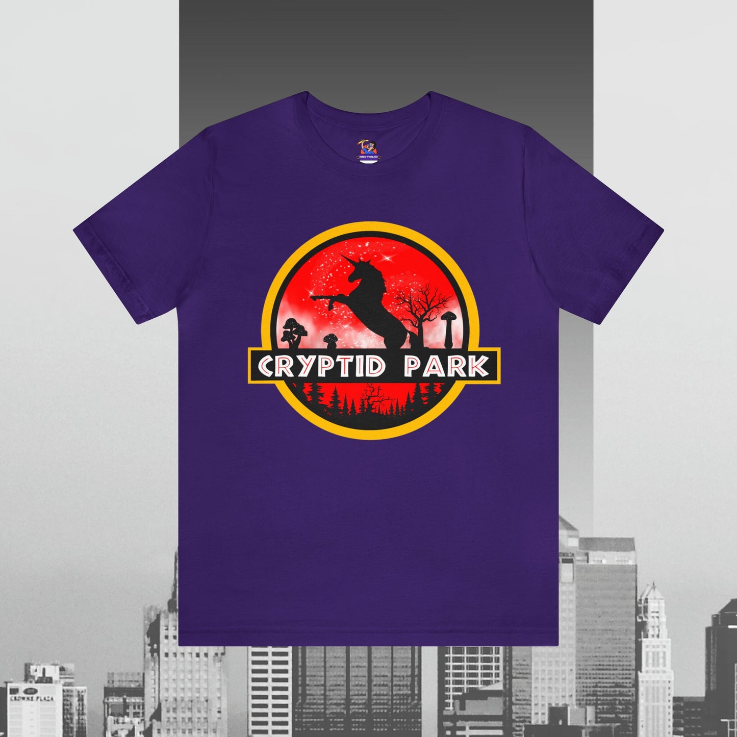Cryptid Park Series Present The Unicorn Unisex Jersey Short Sleeve Tee Jersey – Aesthetic Look · Top Pick For Any Outfit
