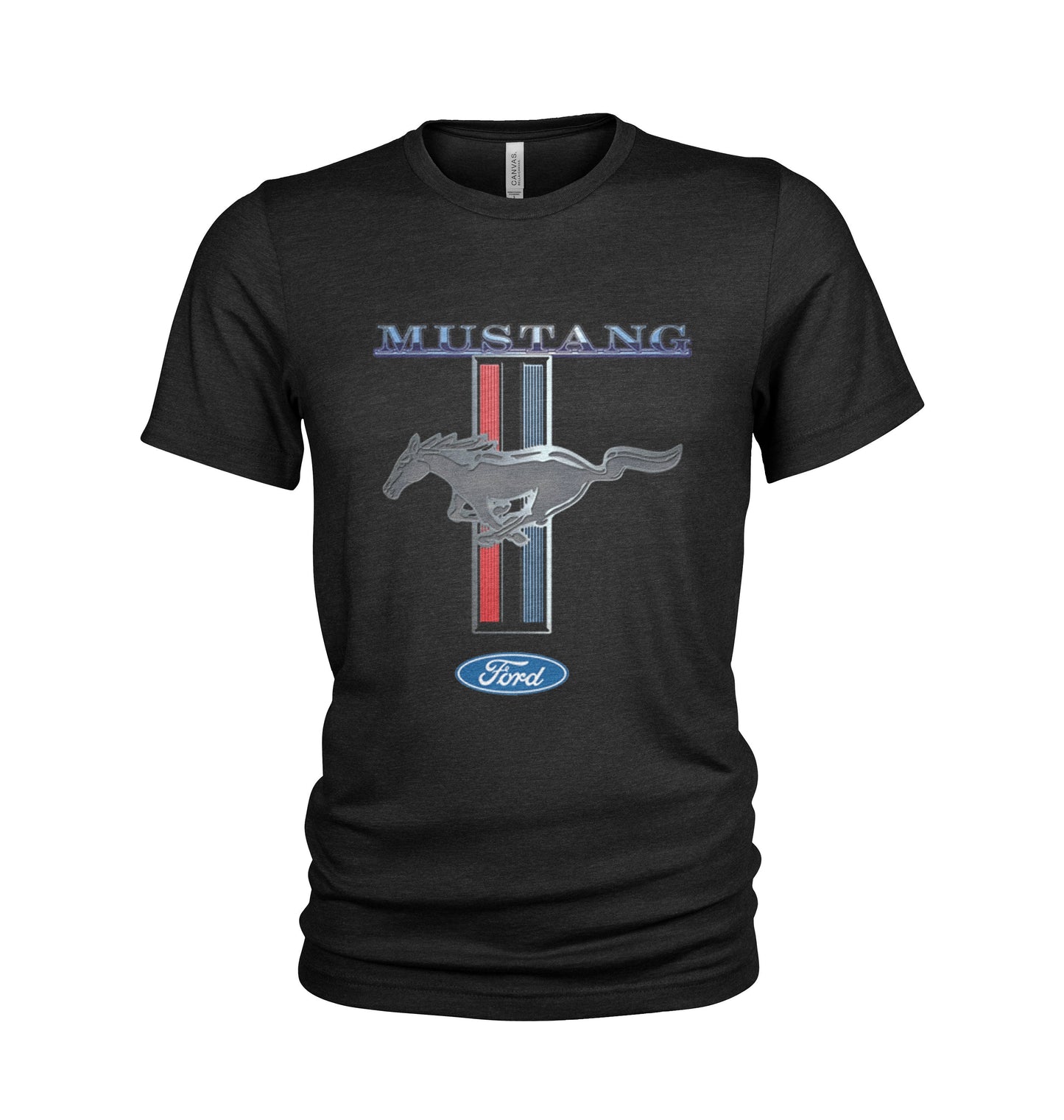 Ford Mustang Classic Tri Bar 50 Years Pony Men39s T Shirt Graphic Tee – Fan Favorite · Must-Have Style