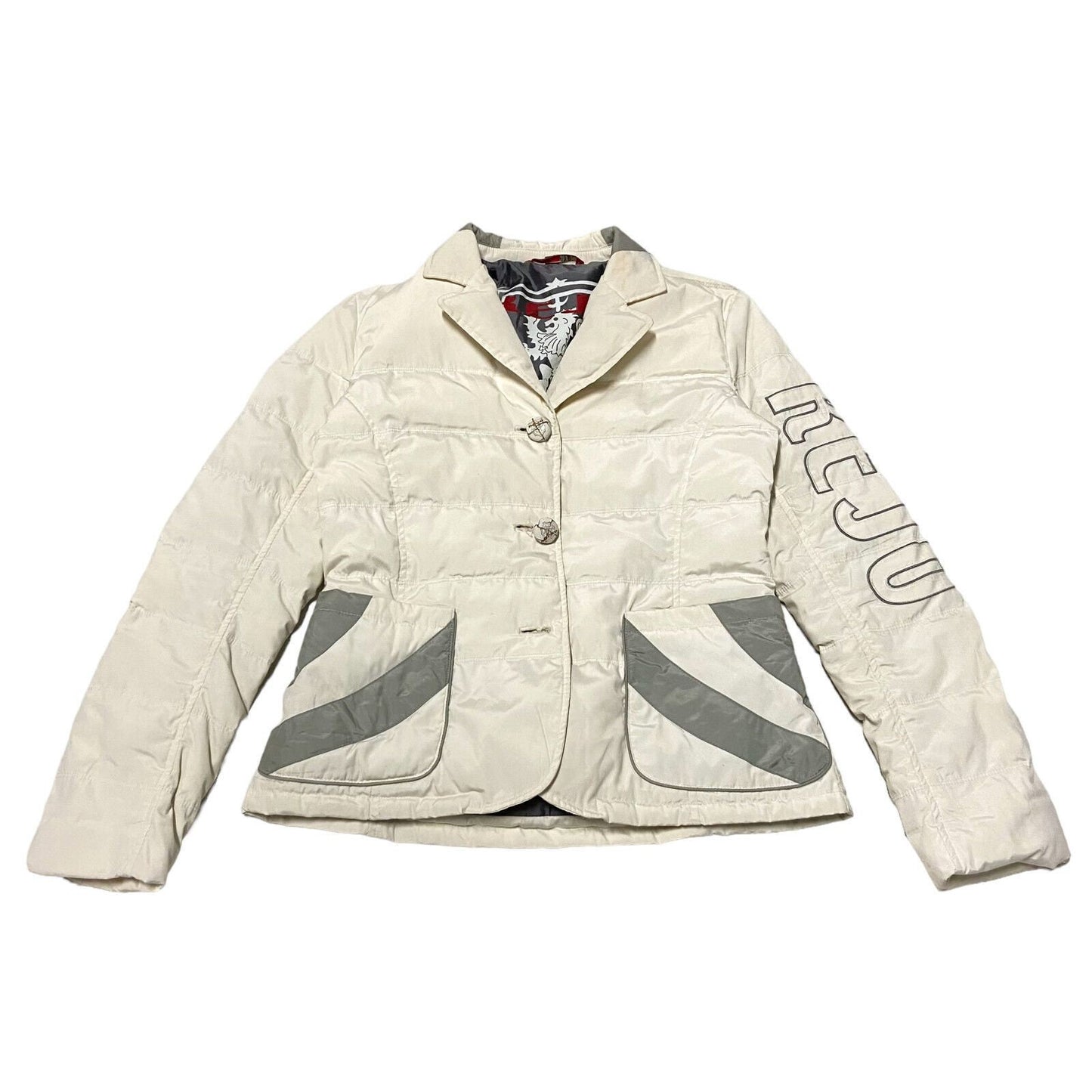 Kejo Women39s Lapel Puffer Jacket Vintage Designer Down Padded Coat White VTG Graphic Tee – Bold Style · Perfect For Daily Wear