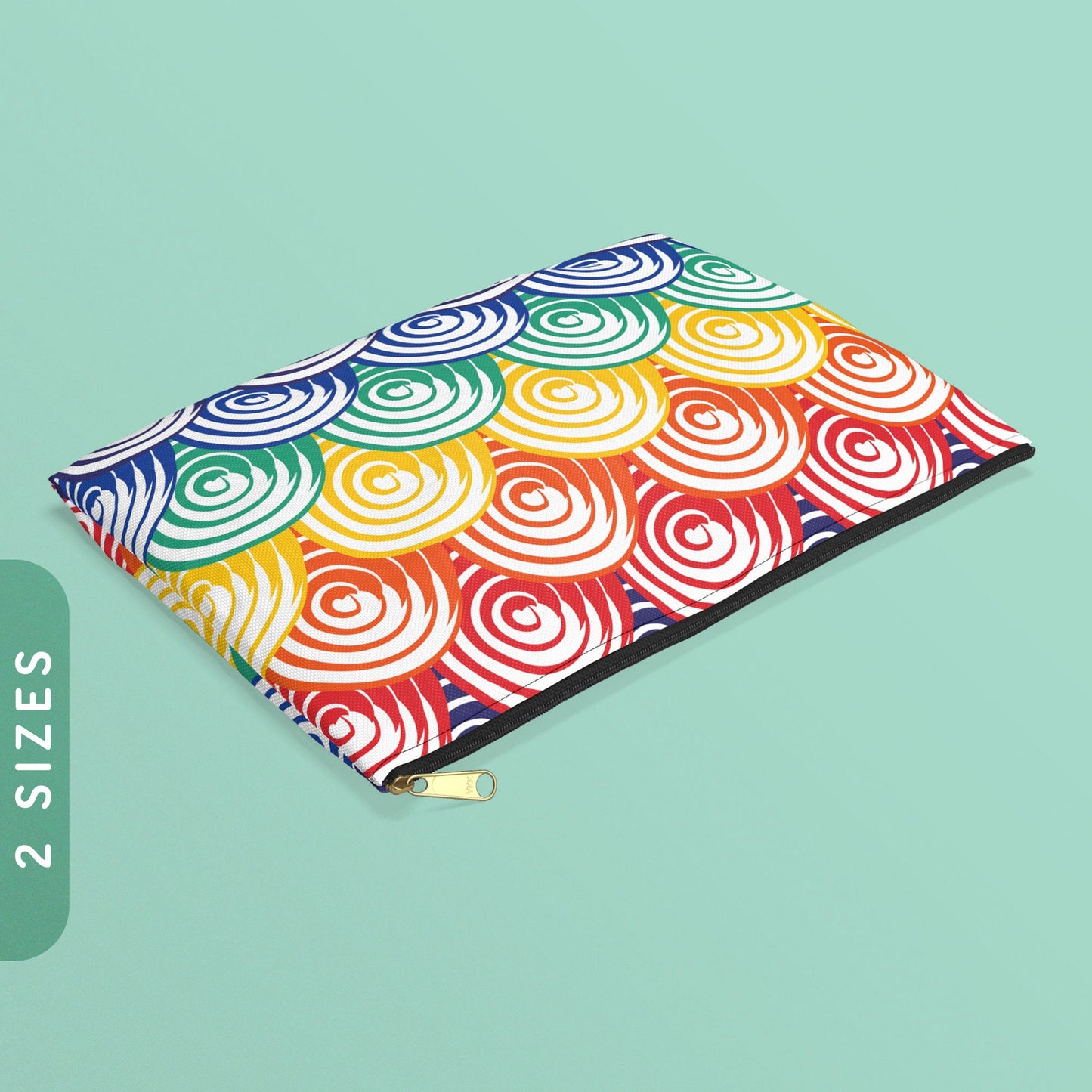 Rainbow Swirls Accessory Pouch Pride Zip Pouch LGBTQ Pride Coin Purse Gay Lesbian Bi Pride Zippy Wallet Coin Purse With Zipper Graphic Tee – Easygoing Wear · Great Gift For Fans