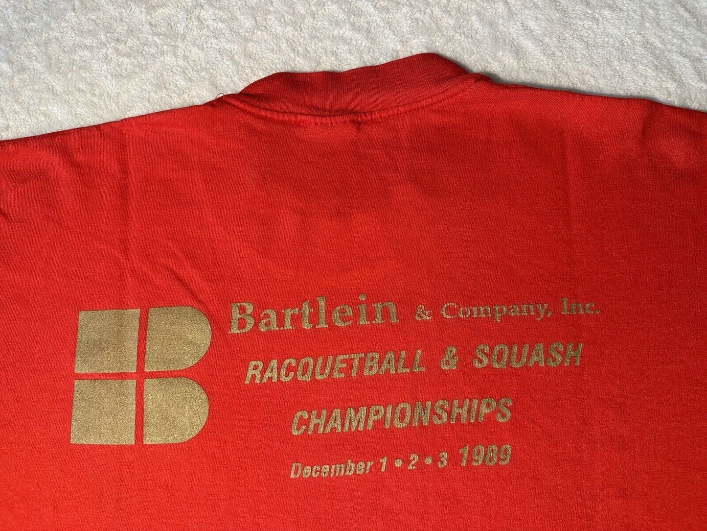 Vintage 1980s 80s 1989 Santa Barbara Athletic Club Racquetball Squash T Shirt L Graphic Tee – Aesthetic Look · High-Quality Print