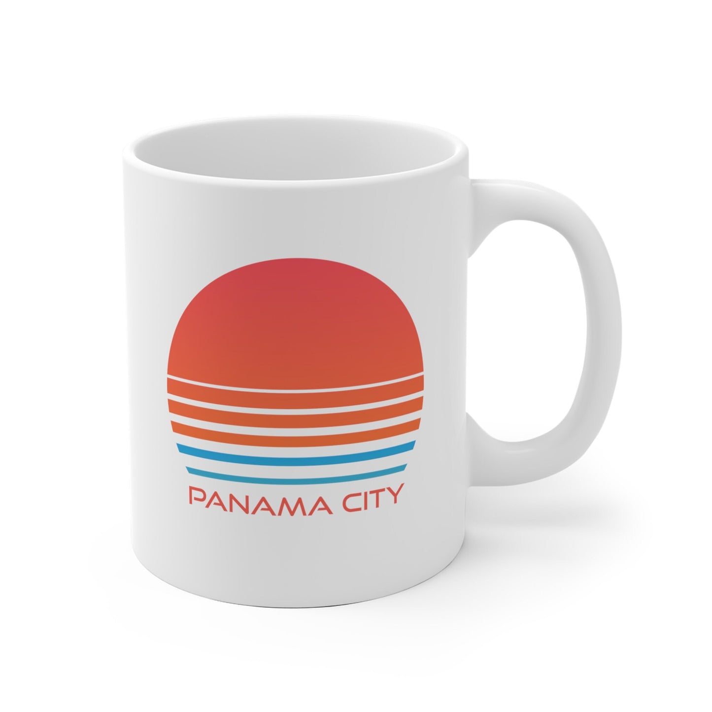Panama City Florida Mug Retro 80s Ceramic Panama City Mug Personalization Available Graphic Tee – Premium Graphic · Top Pick For Any Outfit