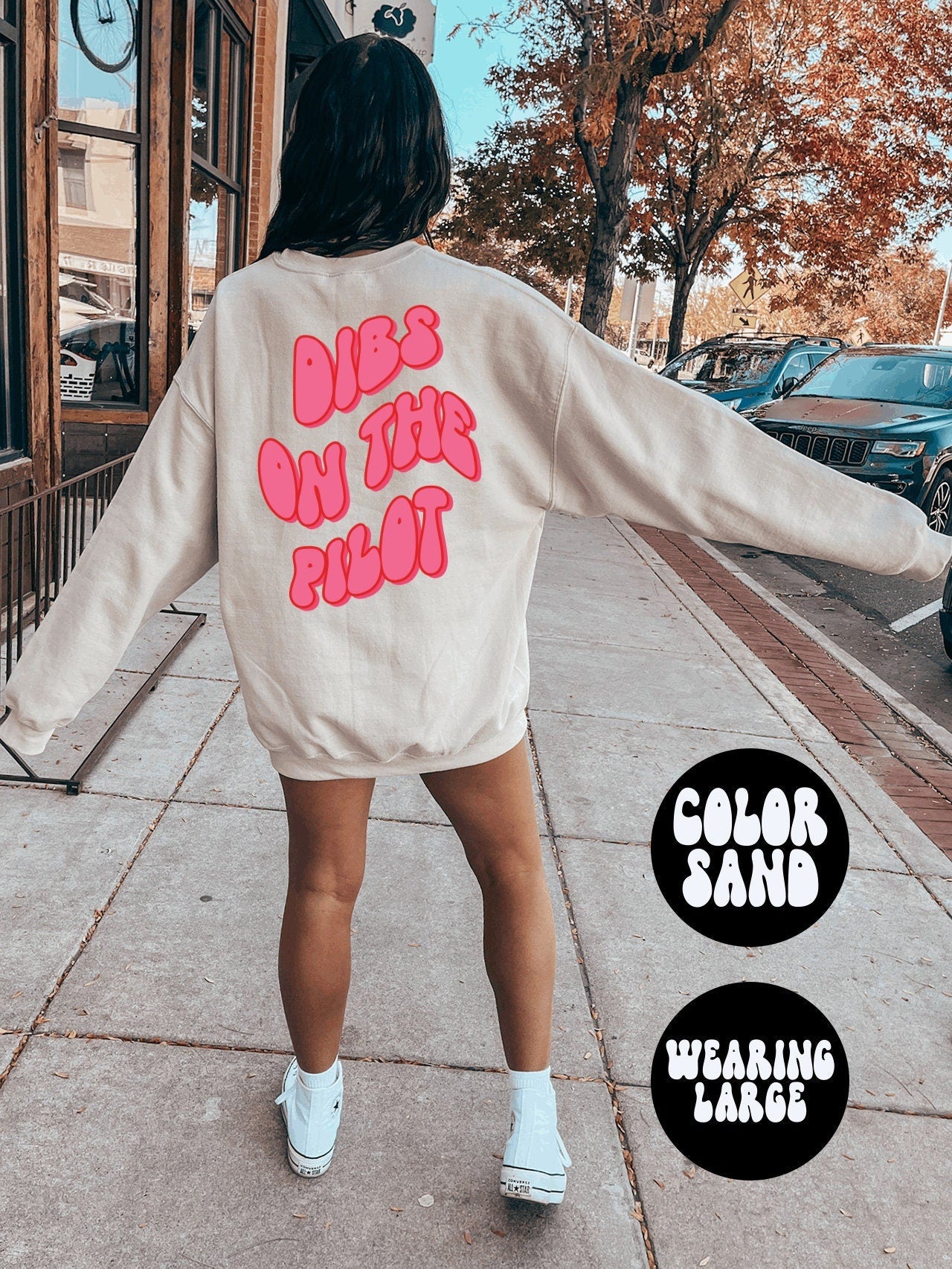 Pilot Wife Husband Girlfriend BACK PRINT Sweatshirt Gifts Funny Sweater Shirt Jumper Men Women Him Her Sweatshirt – Feel-Good Design · Top Pick For Any Outfit