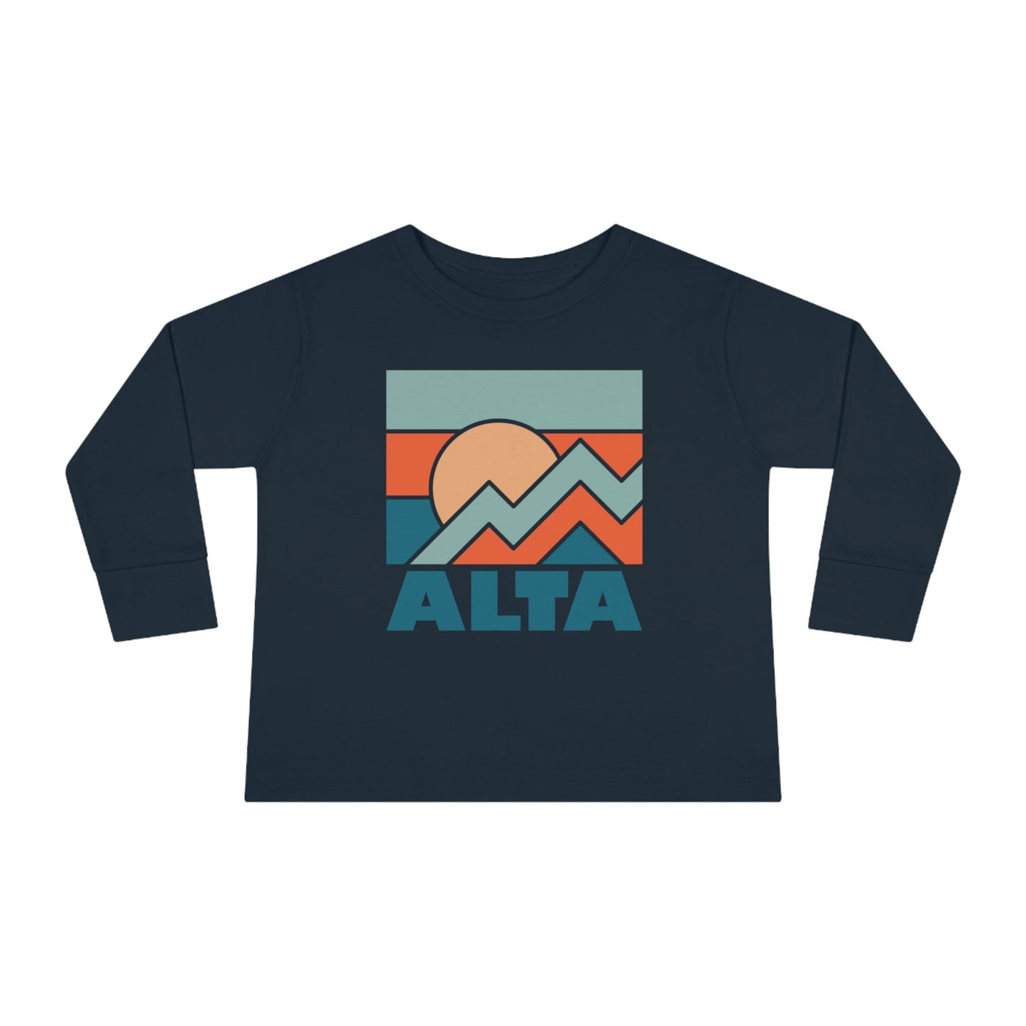 Alta Utah Toddler Long Sleeve Shirt Retro Unisex Toddler Alta T Shirt Personalization Available Graphic Tee – Cozy Vibes · Trending Graphic Apparel