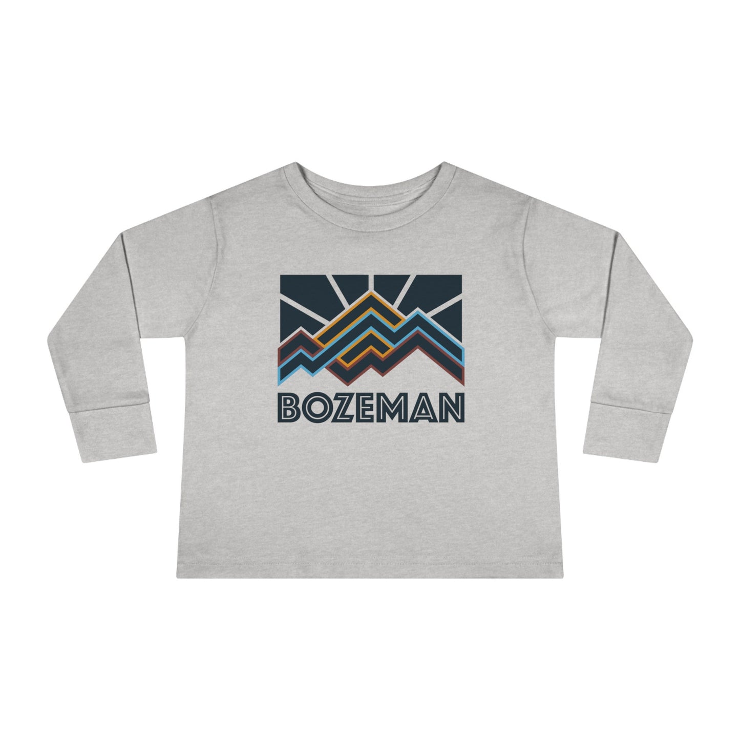 Bozeman Montana Toddler Long Sleeve Shirt Retro Unisex Toddler Bozeman T Shirt Personalization Available Graphic Tee – Everyday Comfort · High-Quality Print