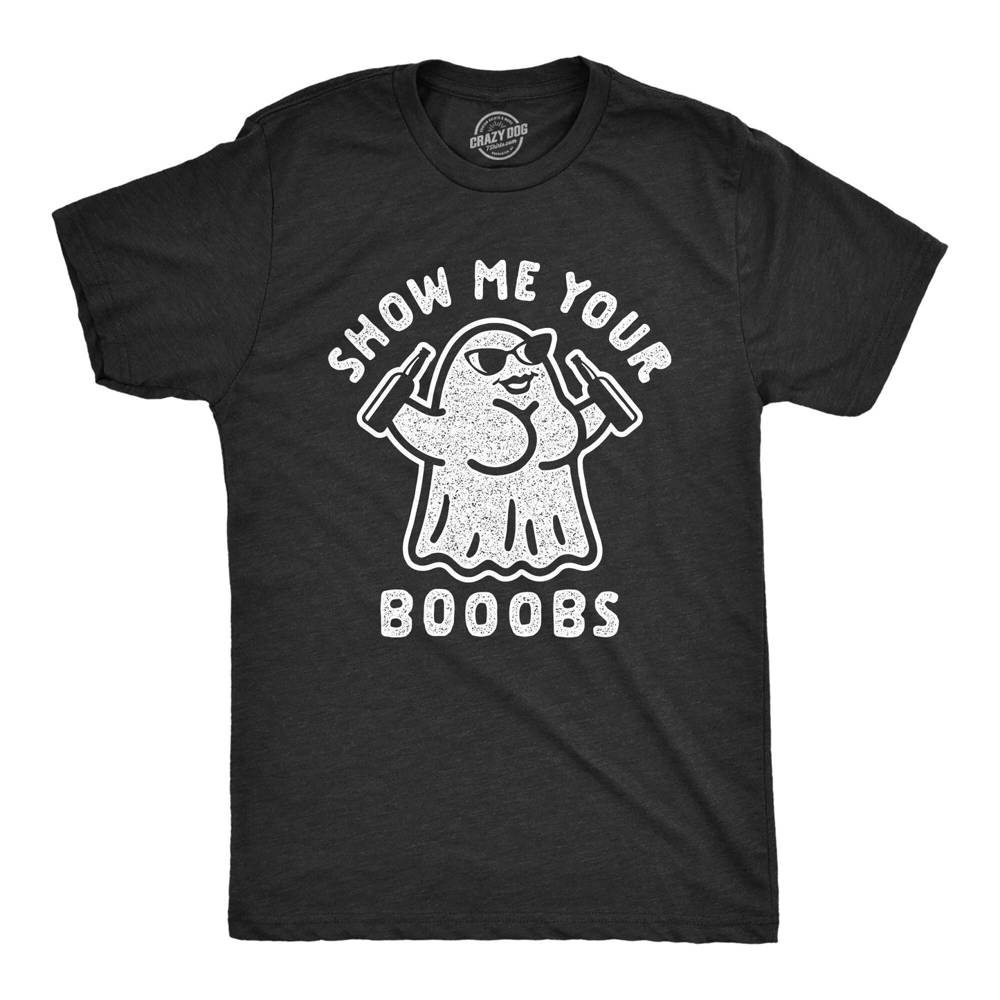 Ghost Shirt Halloween Shirt Men Black Spooky Shirt Funny Halloween Shirt Trick Treat Costume Ghost Costume Show Me Your Booobs Boos Graphic Tee – Feel-Good Design · Perfect For Daily Wear