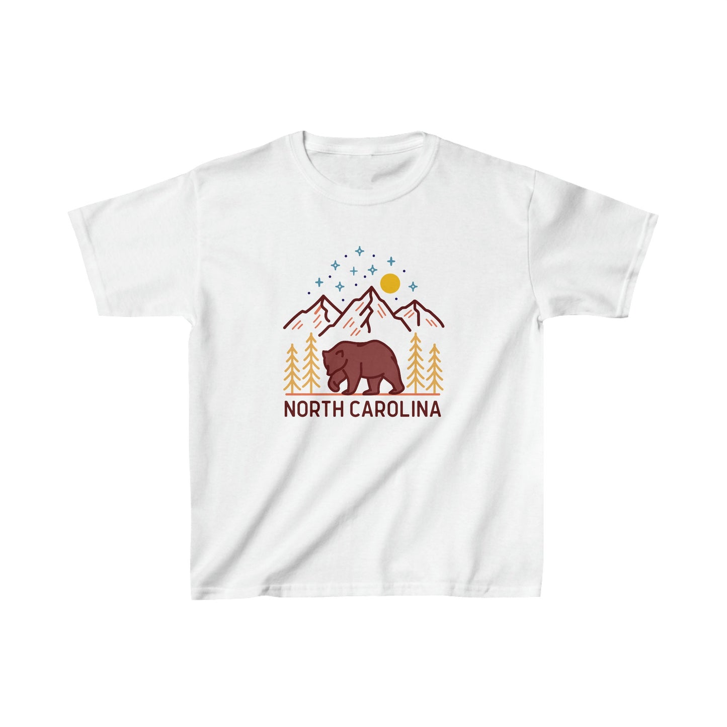 North Carolina Youth Shirt Retro Mountain North Carolina Kid39s TShirt Personalization Available Graphic Tee – Premium Graphic · Must-Have Style