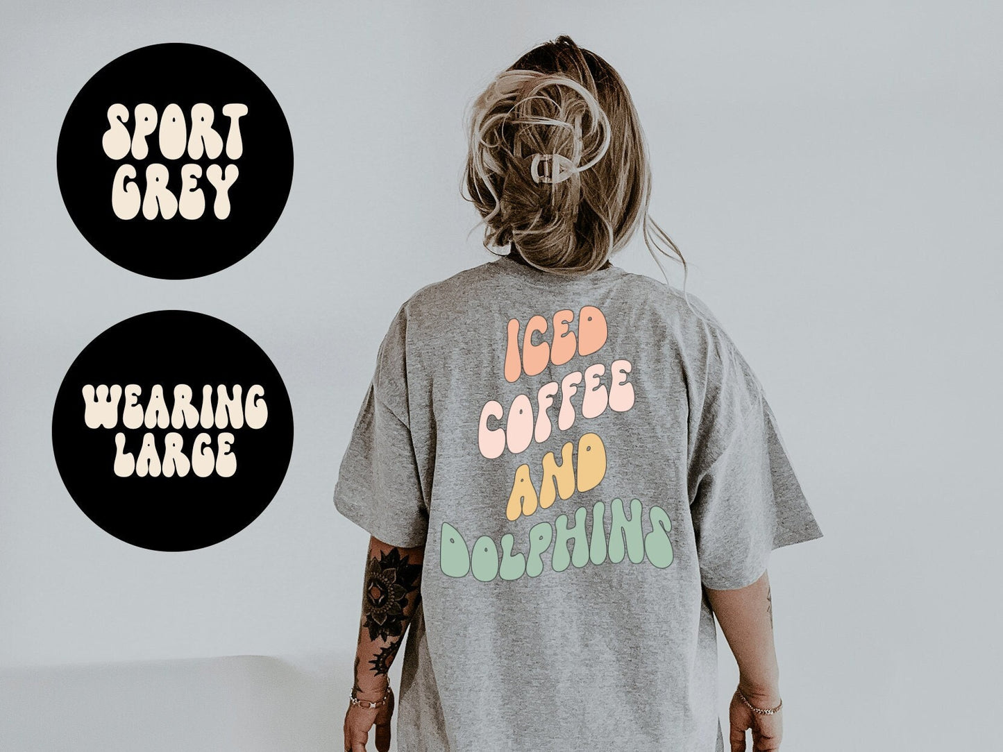 Dolphin BACK PRINT Shirt Gifts Tshirt Tees TShirt Unisex Funny Graphic Tee – Soft Feel · Must-Have Style