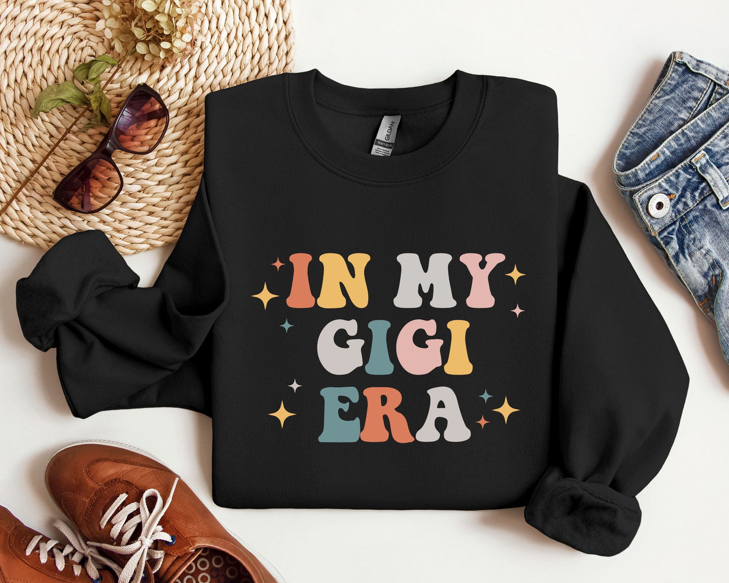 In My Gigi Era Sweatshirt Gigi Shirt Funny Gigi Shirt Grandma ShirtGift for GrandmaProud New Grandma TeeGrandma GiftNew Grandma Shirt Sweatshirt – Warm & Stylish · Perfect For Daily Wear