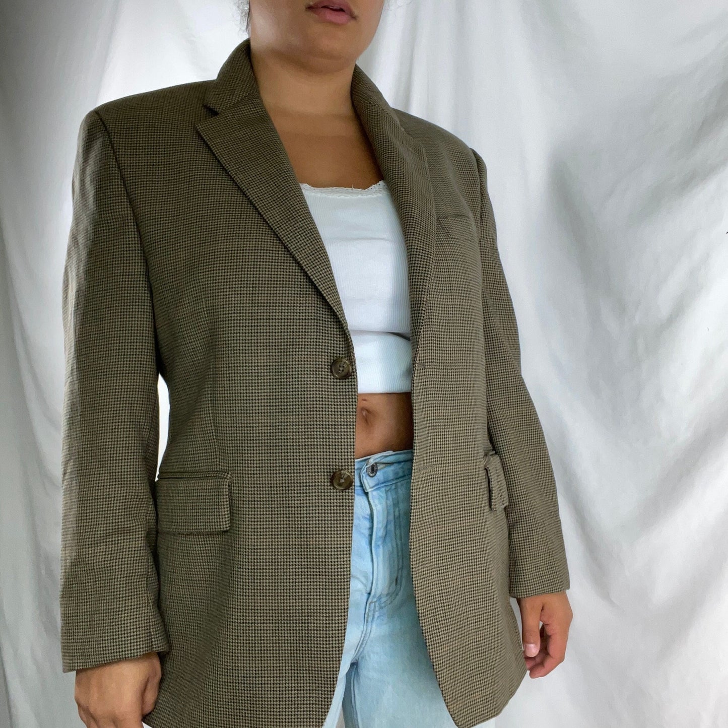 90s CHAPS by RALPH LAUREN Wool Made In Canada Blazer Ivy League Academia Graphic Tee – Premium Graphic · Must-Have Style