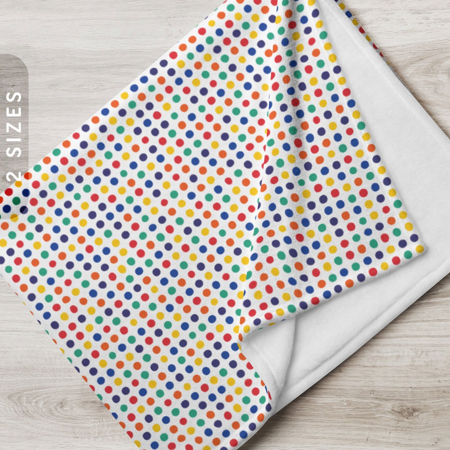 Rainbow Polka Dots Throw Blanket All Over Print Blanket LGBTQ Pride Blanket 50x60 60x80 Throw Blanket Colorful Boho Throw Blanket Graphic Tee – Easygoing Wear · High-Quality Print