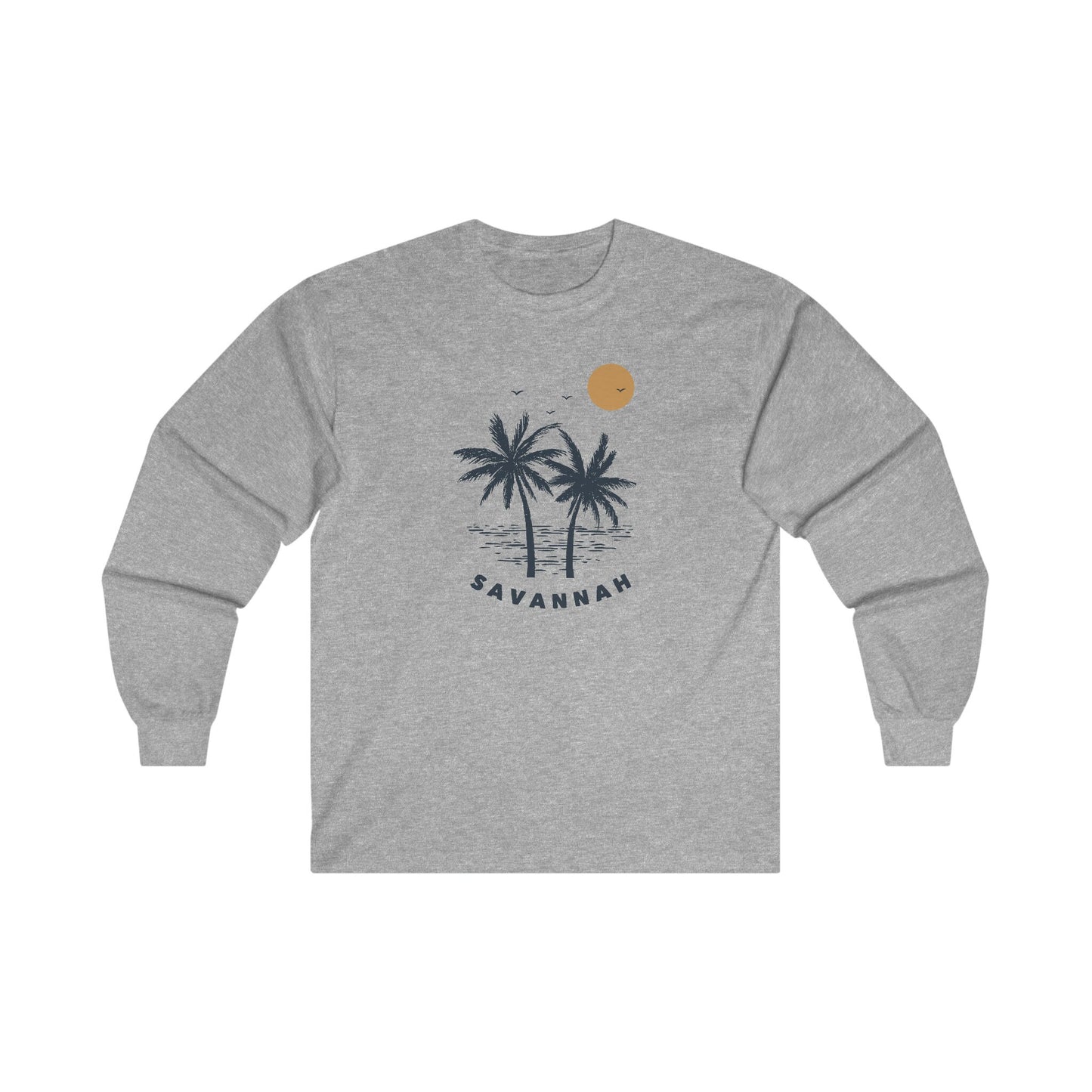 Savannah Georgia Long Sleeve Shirt Retro Unisex Savannah Long Sleeve Tee Personalization Available Graphic Tee – Cozy Vibes · Must-Have Style