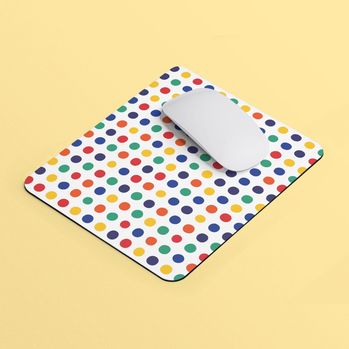 Rainbow Polka Dots Mouse Pad Rectangle Mouse Pad LGBTQ Mouse Pad Dot Day Mousepad Gay Lesbian Bi Pride Mouse Pad Home Office Gift Graphic Tee – Warm & Stylish · Must-Have Style