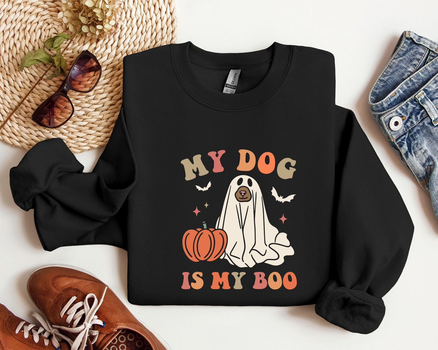 My Dog Is My Boo Sweatshirt Dog Mom Shirt Dog Lover Shirt Halloween Dog Shirt HalloweenAnimal Lover ShirtMomsterFunny Halloween Shirt Sweatshirt – Cozy Vibes · Top Pick For Any Outfit