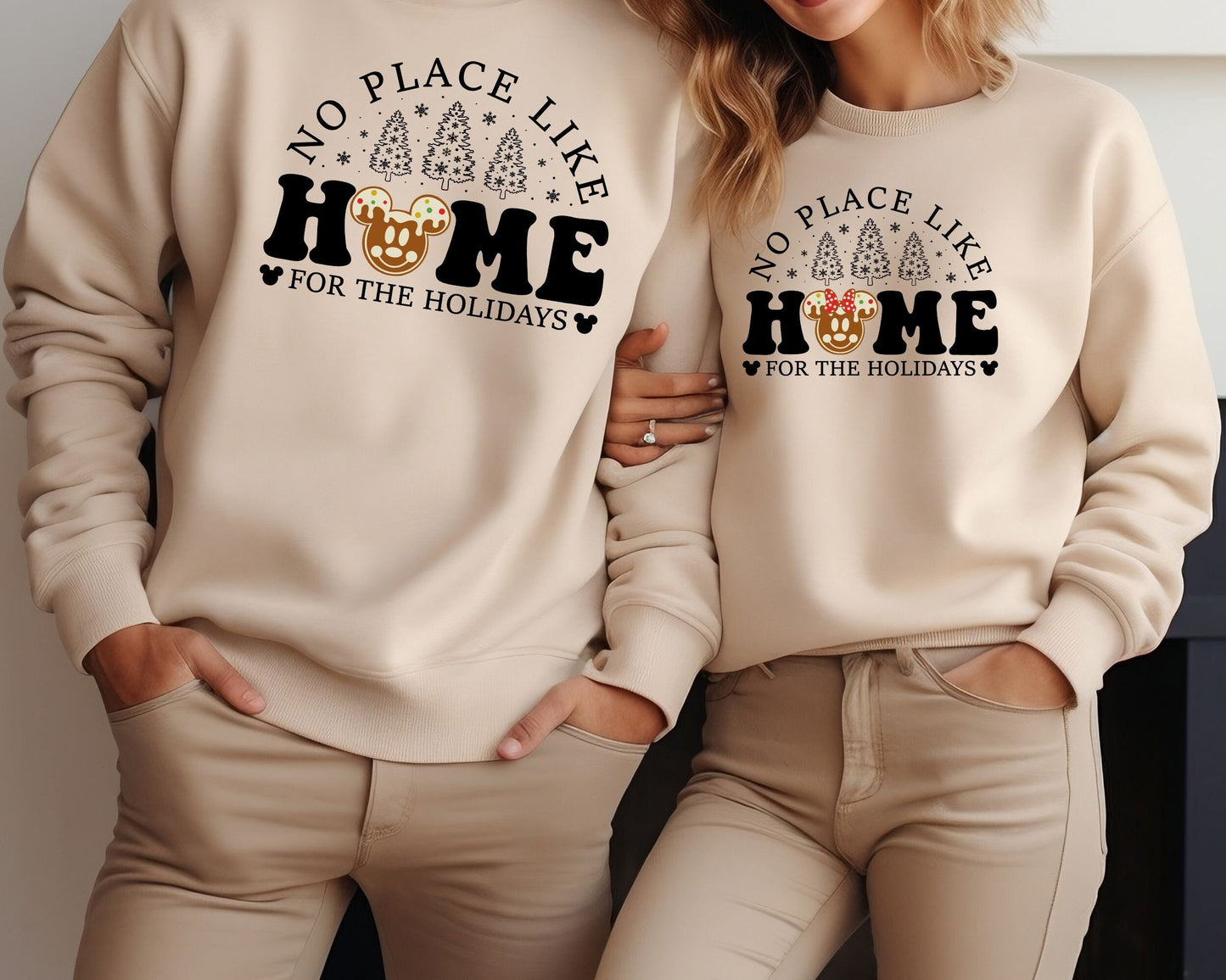 No Place Like Home For The Holidays Disney Christmas Sweatshirt Mickey39s Christmas Party Shirt Disney Christmas Festival Of The Holidays Sweatshirt – Premium Graphic · High-Quality Print