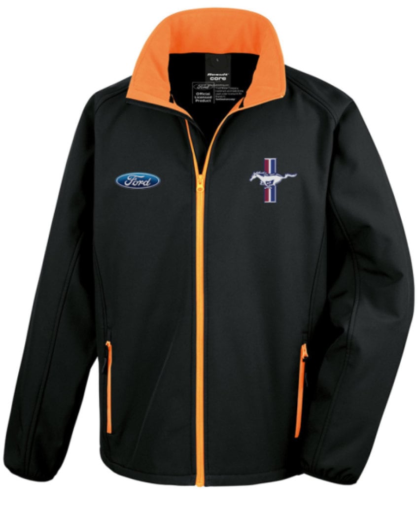 Ford Mustang 50 Years Softshell Racing Jacket Graphic Tee – Soft Feel · High-Quality Print