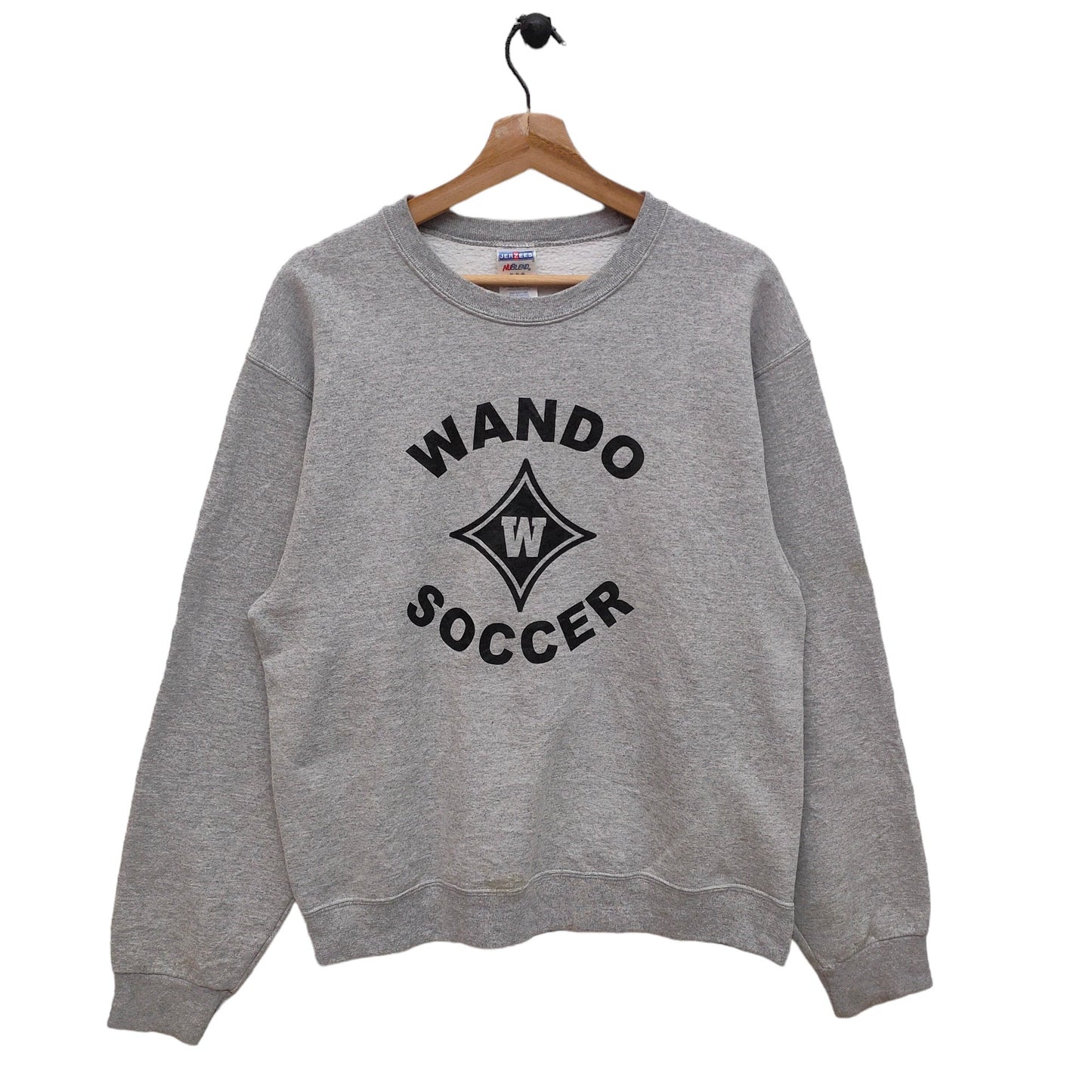 Y2K Wando High School Sweatshirt Medium Vintage Jerzees Varsity Soccer Sweater Jumper Crewneck Gray Size M Sweatshirt – Bold Style · High-Quality Print