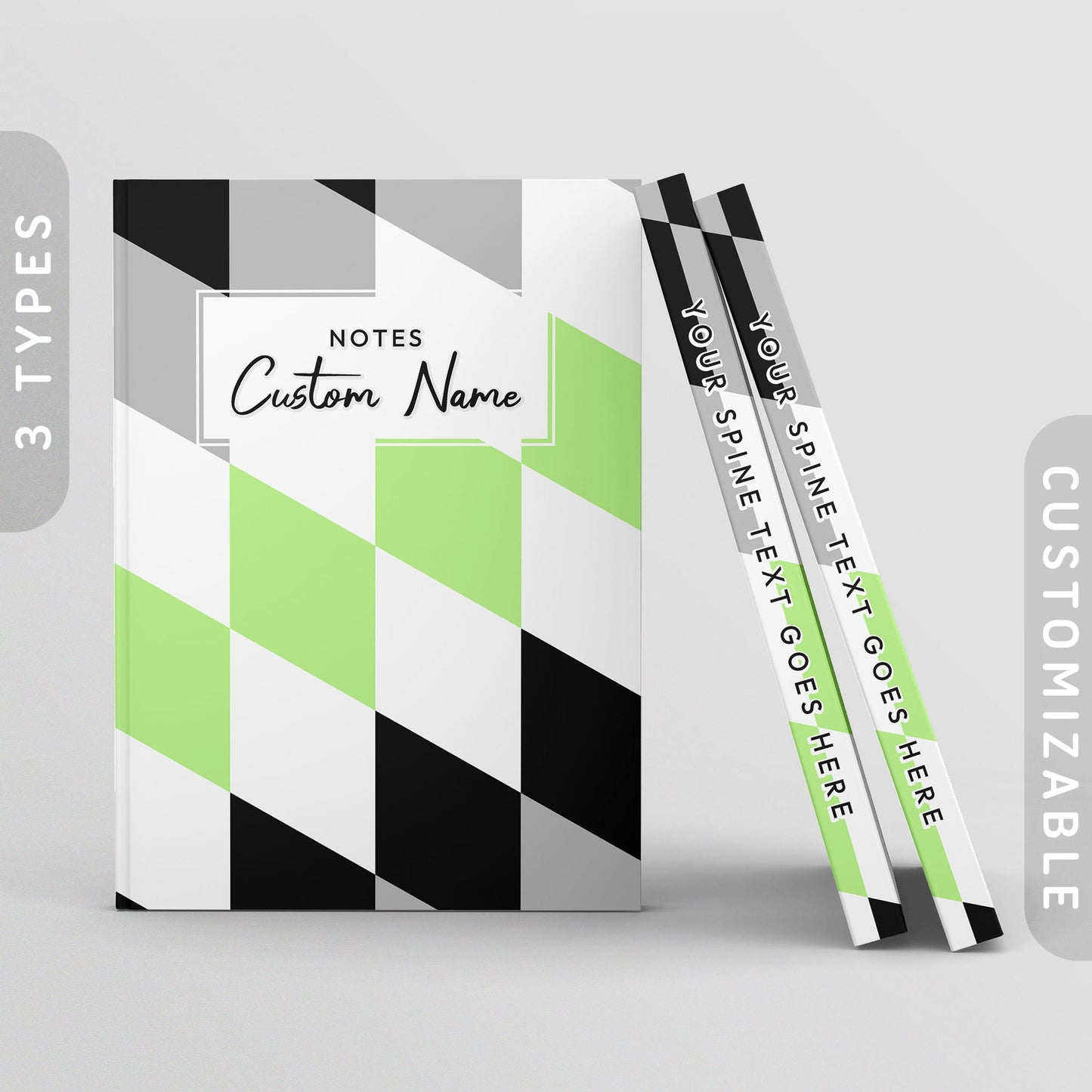Personalized Subtle Agender Journal Agender Pride Flag Pixels Book Nonbinary Gift Customizable Hardcover Notebook Custom Name Text Graphic Tee – Bold Style · High-Quality Print