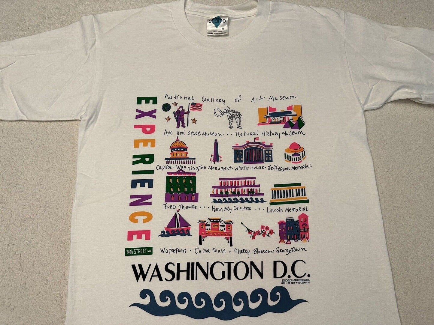 Vintage 1990s 90s Washington DC Landmarks Art Graphic Tourist T Shirt M NEW Graphic Tee – Premium Graphic · Must-Have Style