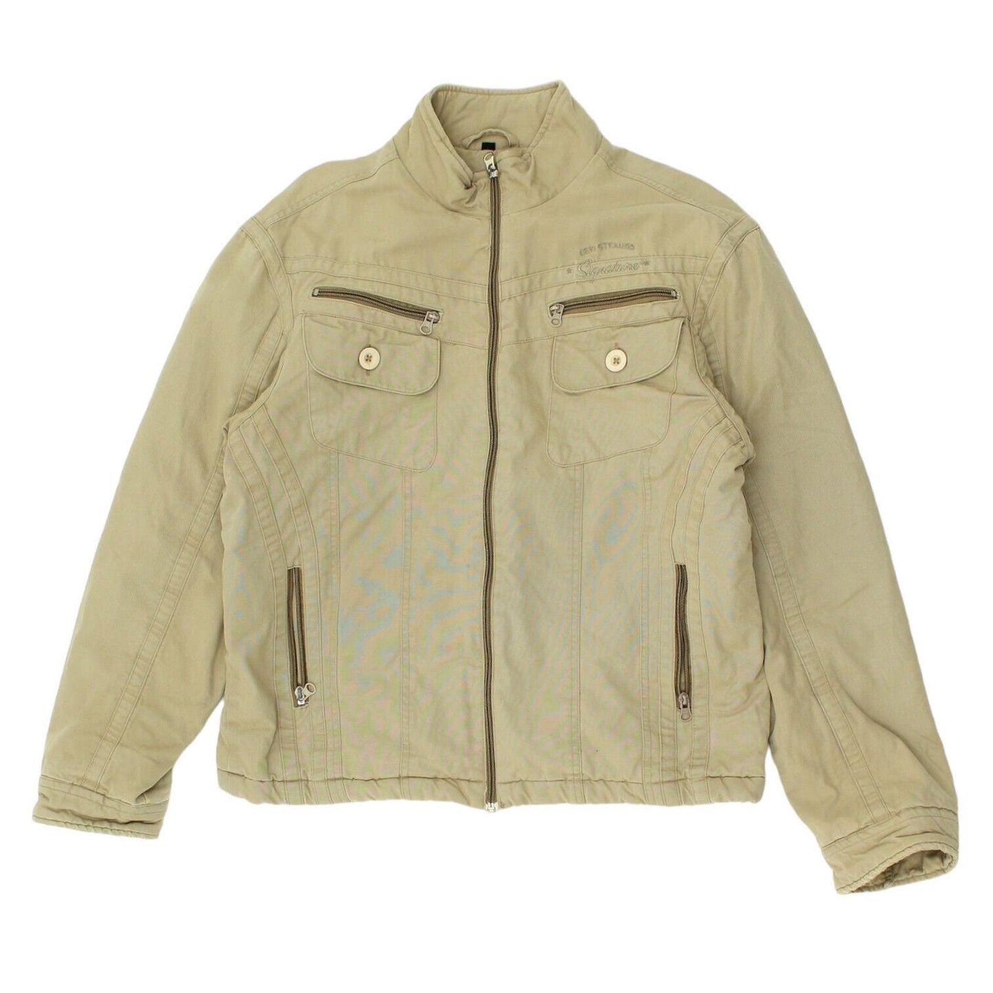 Levi39s Womens Beige Fleece Lined Signature Jacket Vintage High End Designer Graphic Tee – Fan Favorite · Great Gift For Fans