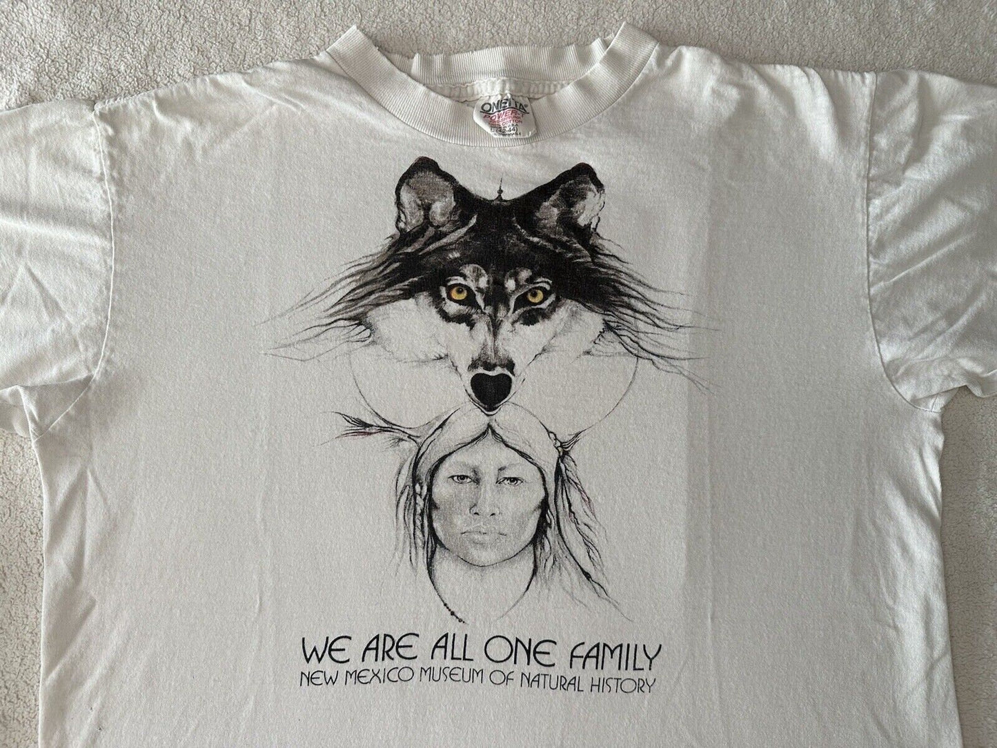Vintage 1990s 90s New Mexico Museum Natural History We Are One Art T Shirt M L Graphic Tee – Fan Favorite · Must-Have Style