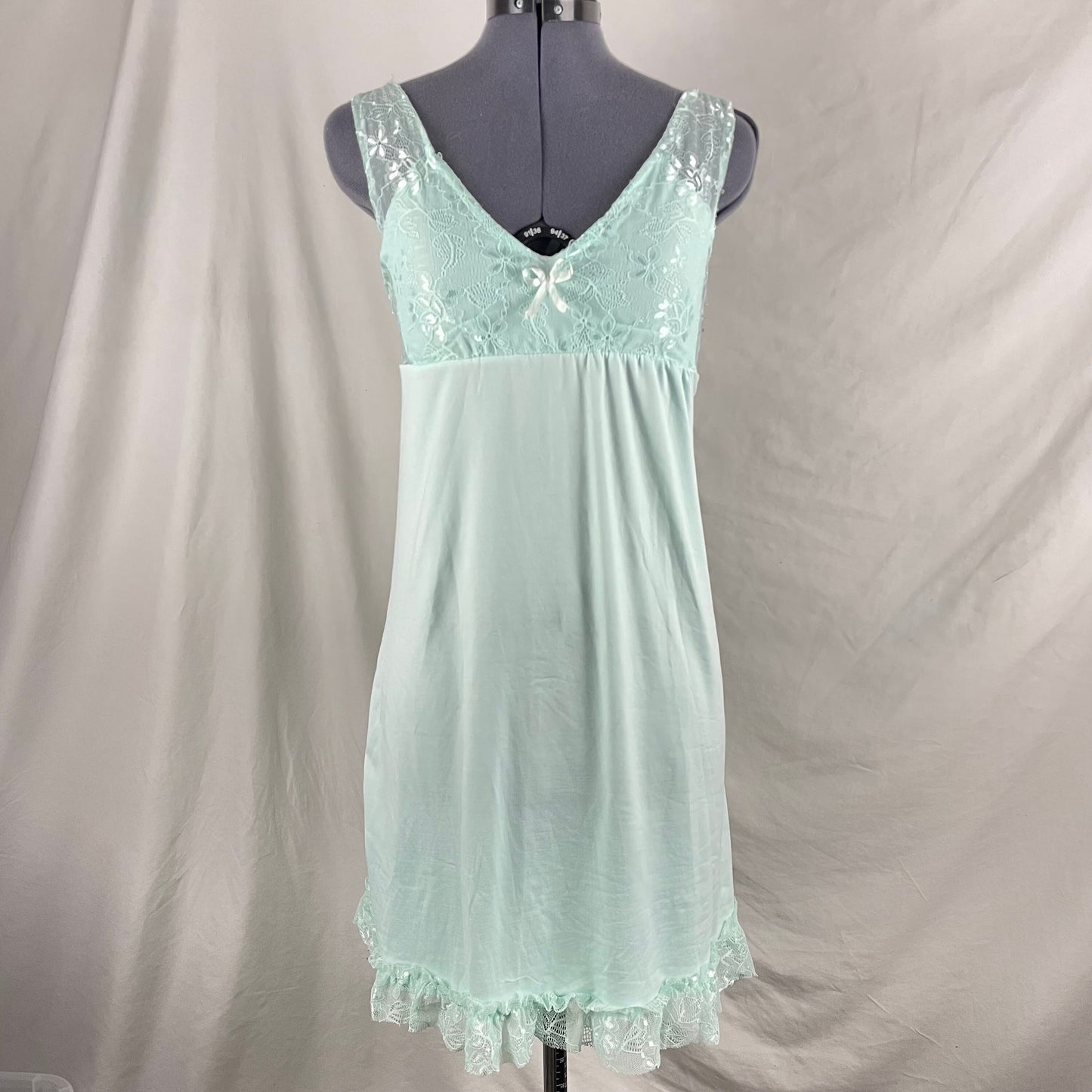 Pastel Blue Nightgown Coquette Slip Dress Size M Graphic Tee – Fan Favorite · Trending Graphic Apparel