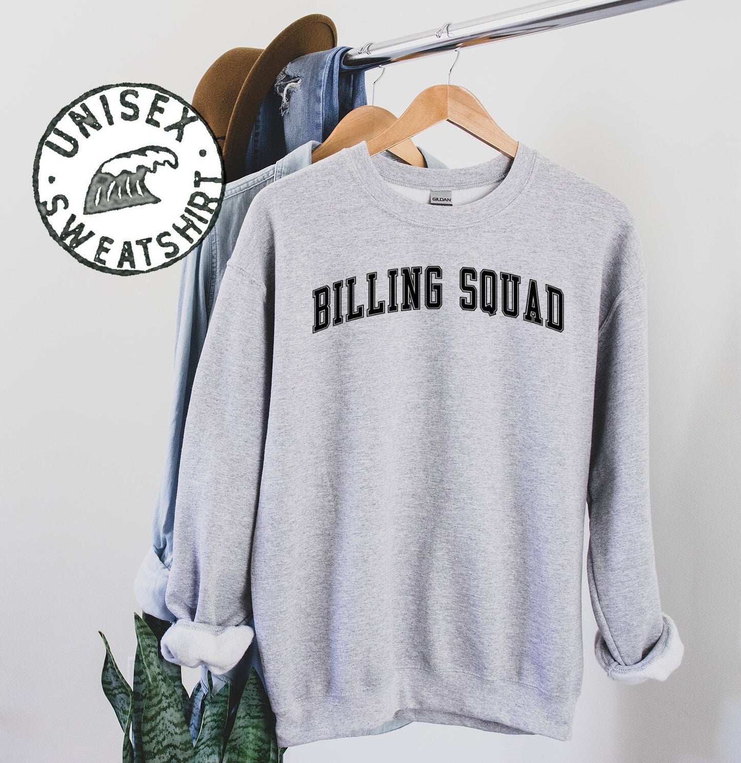 Billing Squad Medical Coding Hospital Biller Specialist Officer Sweatshirt Gifts Crewneck Funny Sweater Shirt Jumper Men Women Him Her Sweatshirt – Easygoing Wear · Perfect For Daily Wear