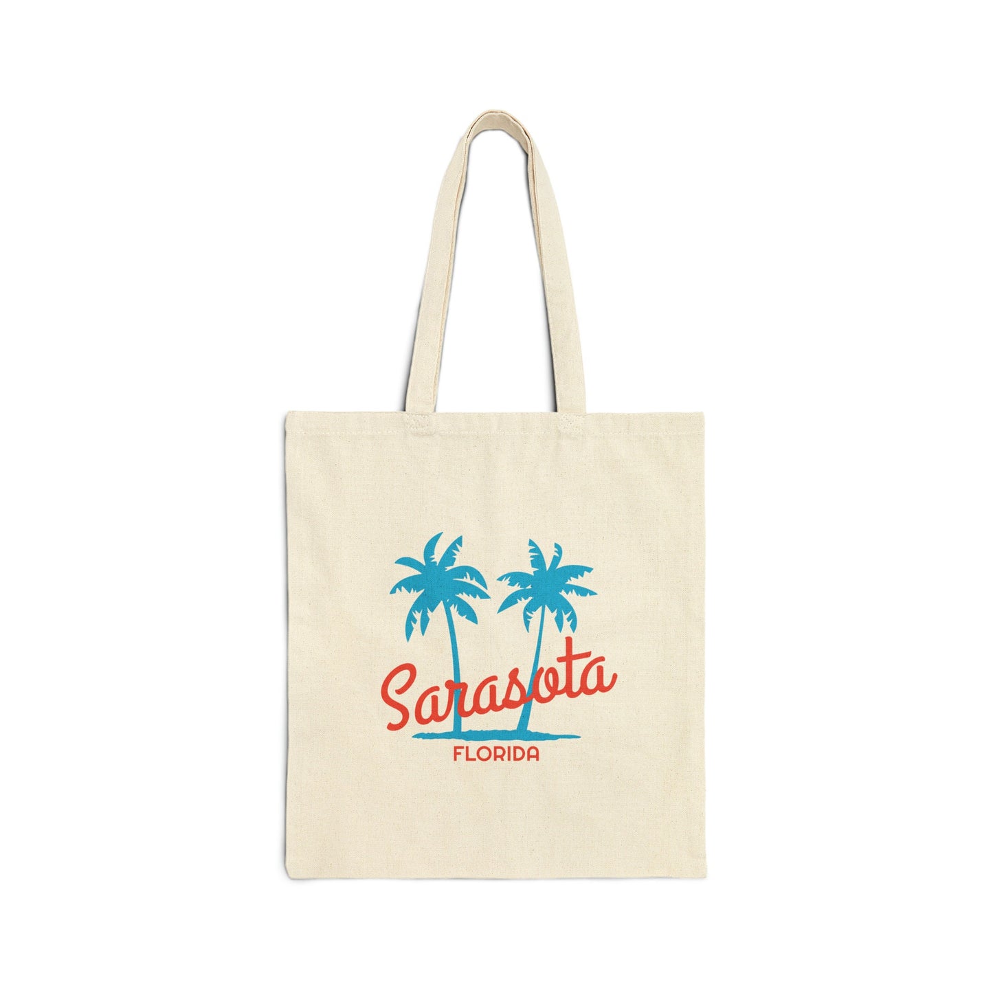 Sarasota Florida Cotton Canvas Sarasota Tote Bag Personalization Available Tote Bag – Warm & Stylish · Perfect For Daily Wear