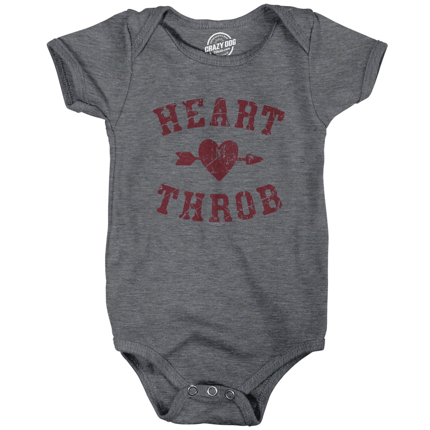 Heart Throb Valentine39s Day Funny Baby Clothes Baby Creeper Rompers With Sayings Cute Romper Funny Romper Funny Food Baby Clothes Graphic Tee – Cozy Vibes · Trending Graphic Apparel
